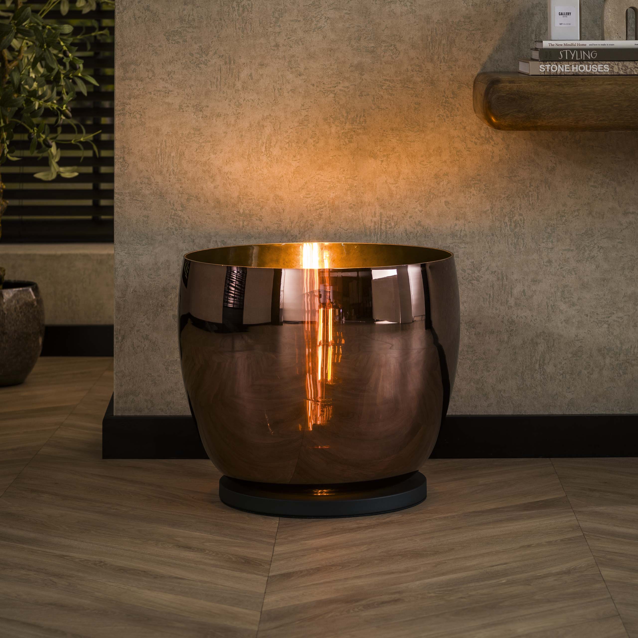 Golvlampa UP XXL 1-ljus - kopparglas