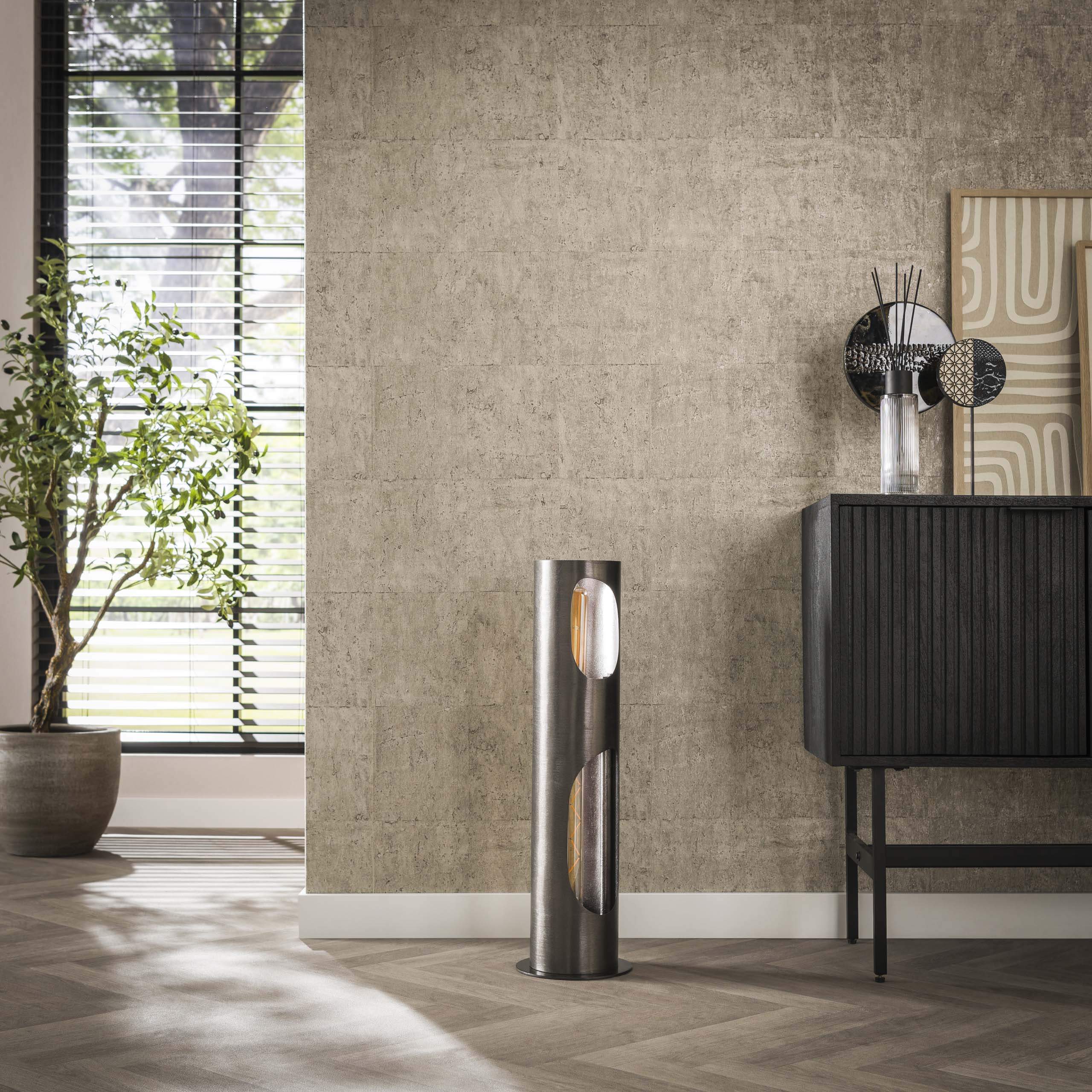 Golvlampa Organic Cylinder 2-light - Svart nickel