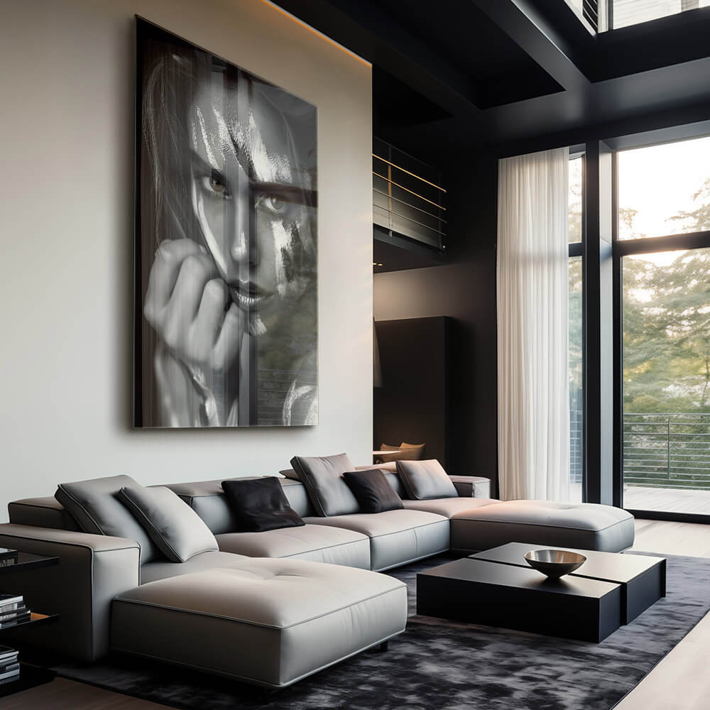 Painted Face – Glass