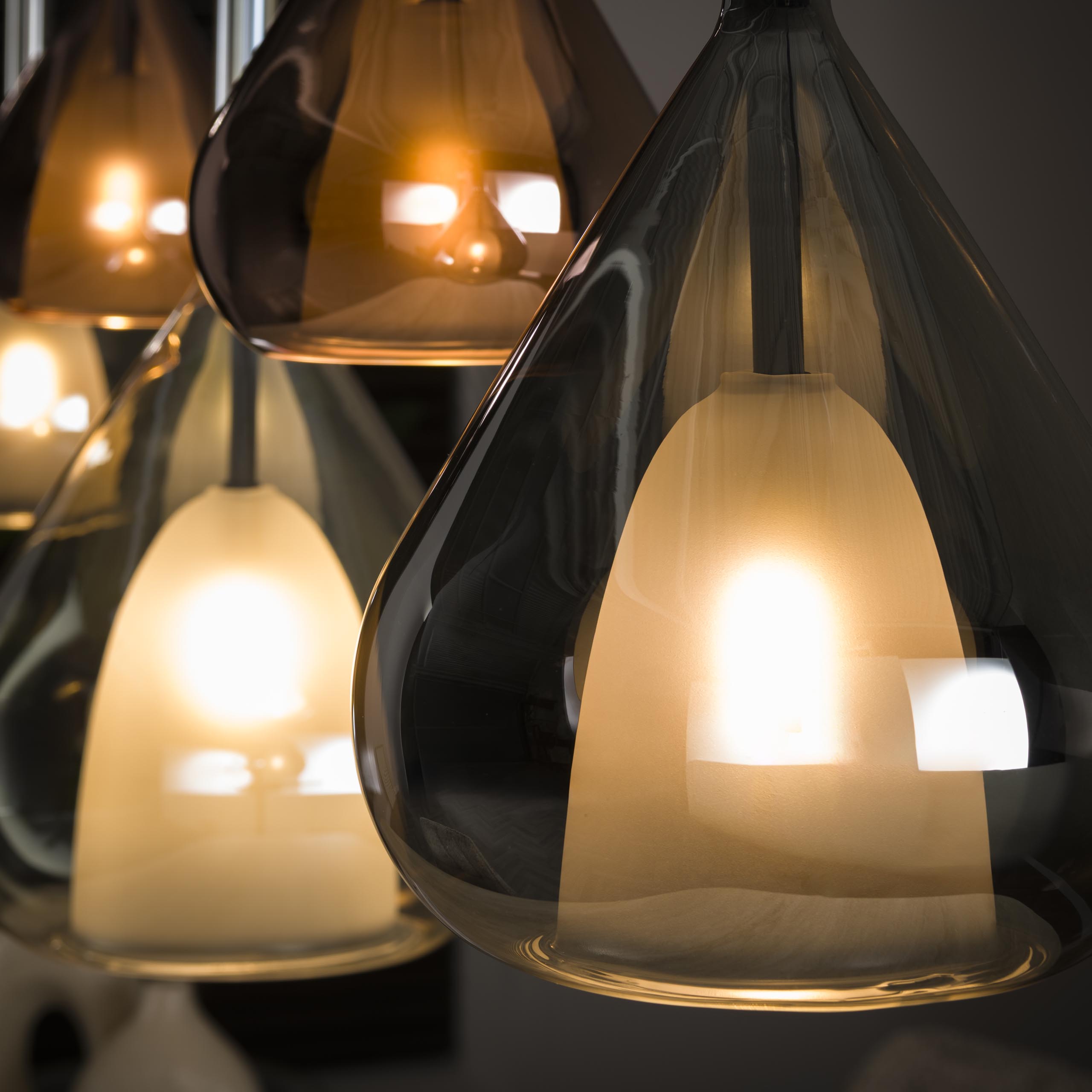 Hänglampa Wings 5-light - Svart