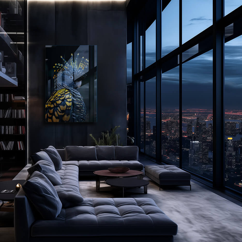 Golden Cockatoo – Glass