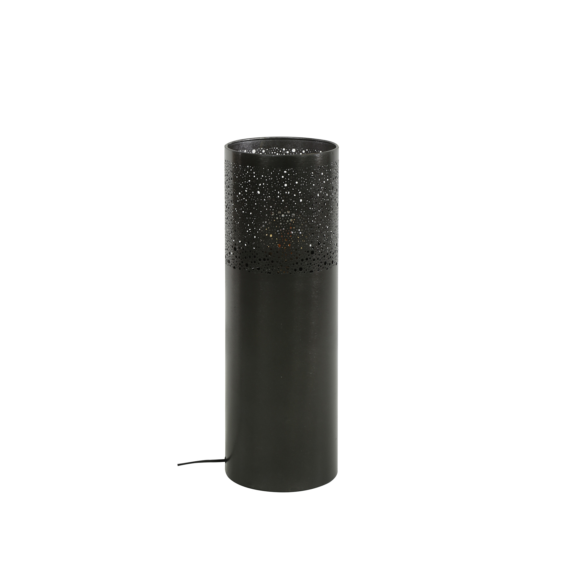 Golvlampa Cylinder Glow 1-ljus 60 cm - Svart nickel