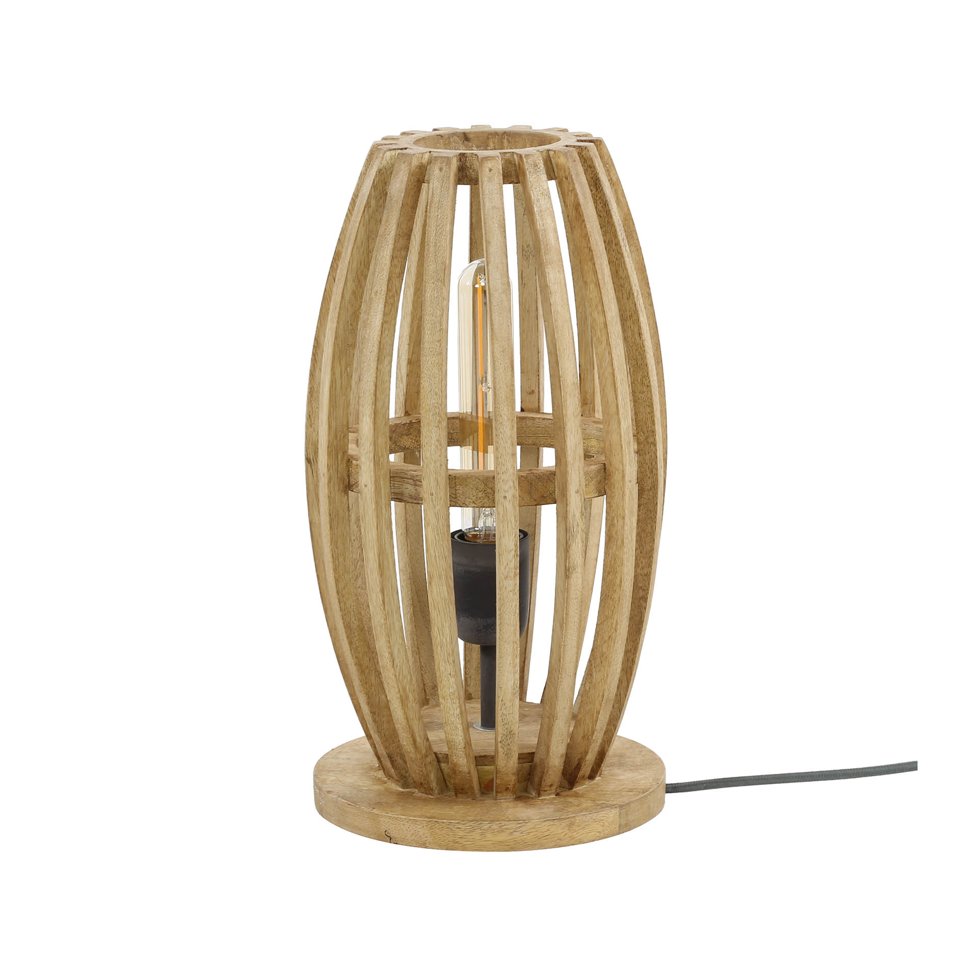 Bordslampa 1L orbit / Solid mango naturell