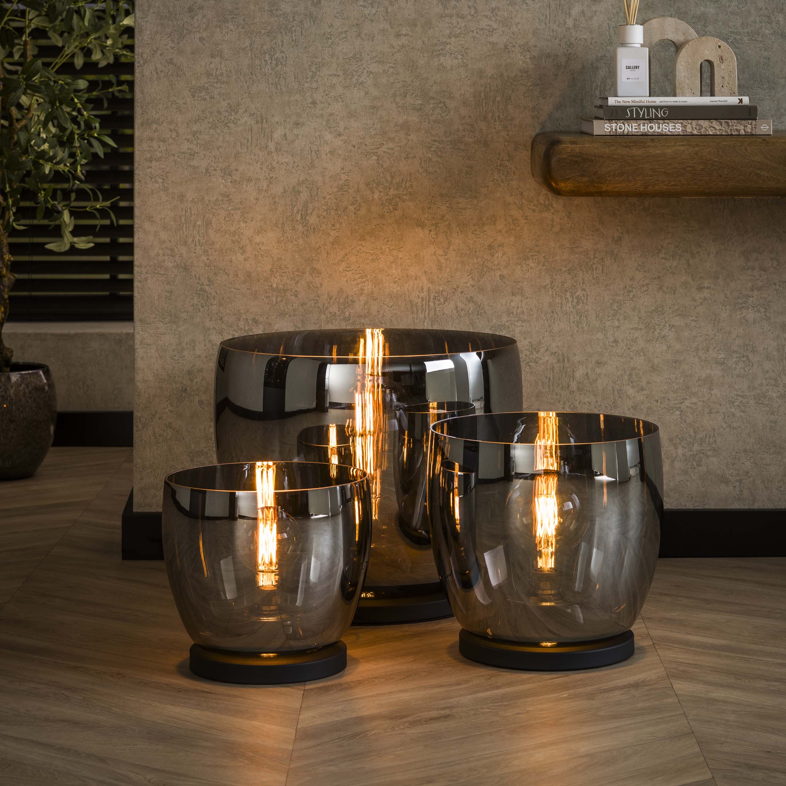 Golvlampa UP XL 1-ljus - Rökgrått glas