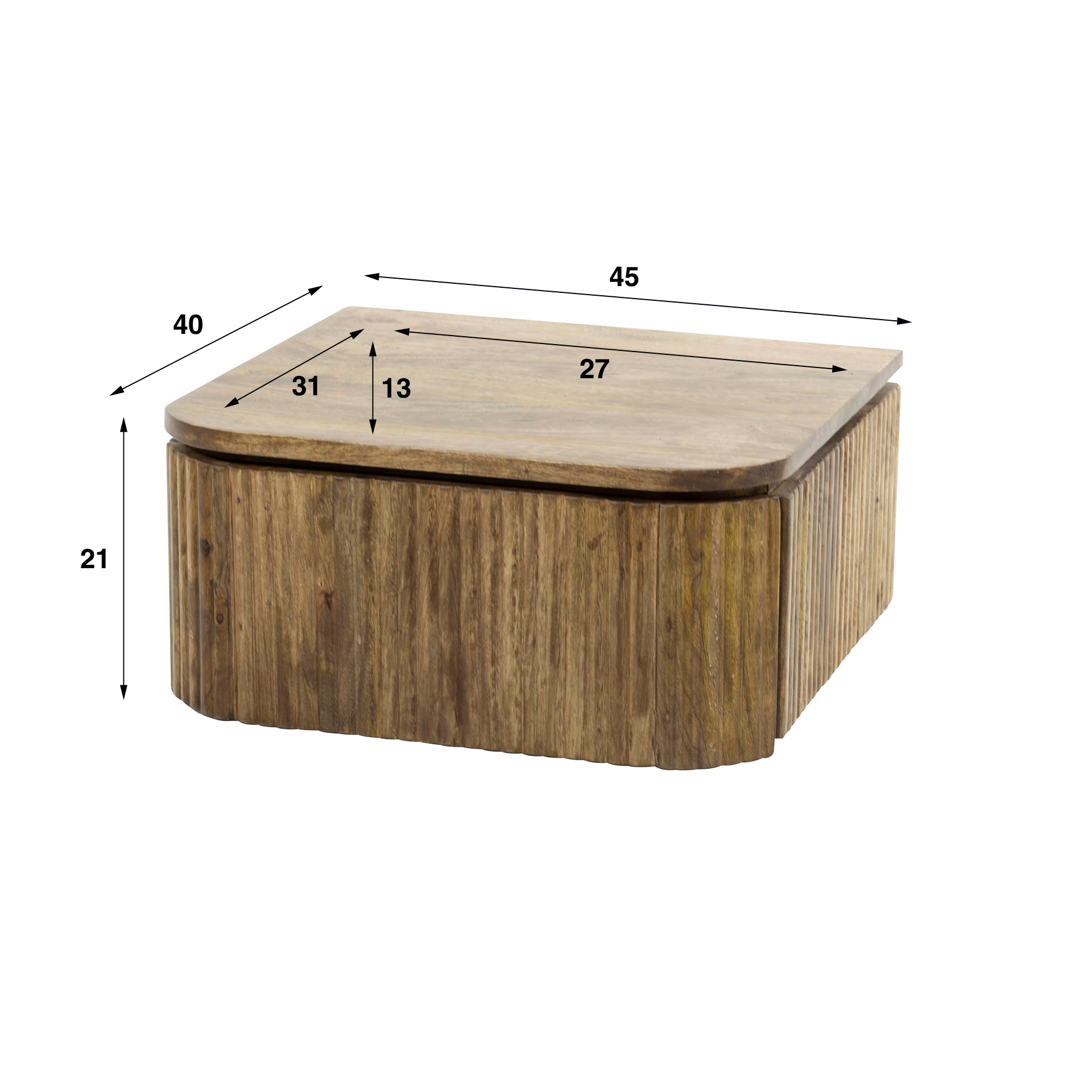 Sängbord 1L Sway Hanged