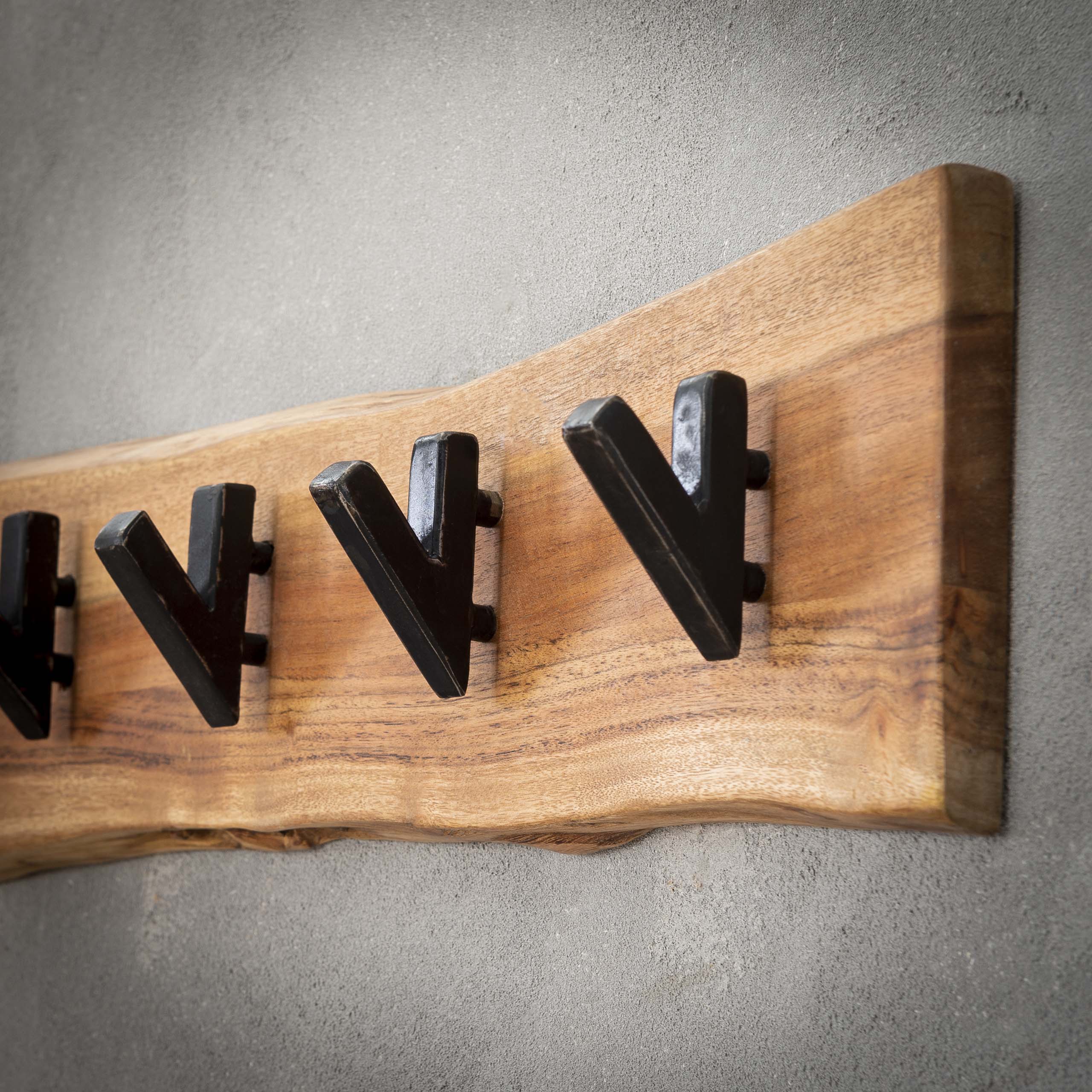 Klädhängare Long Wood 8 krokar