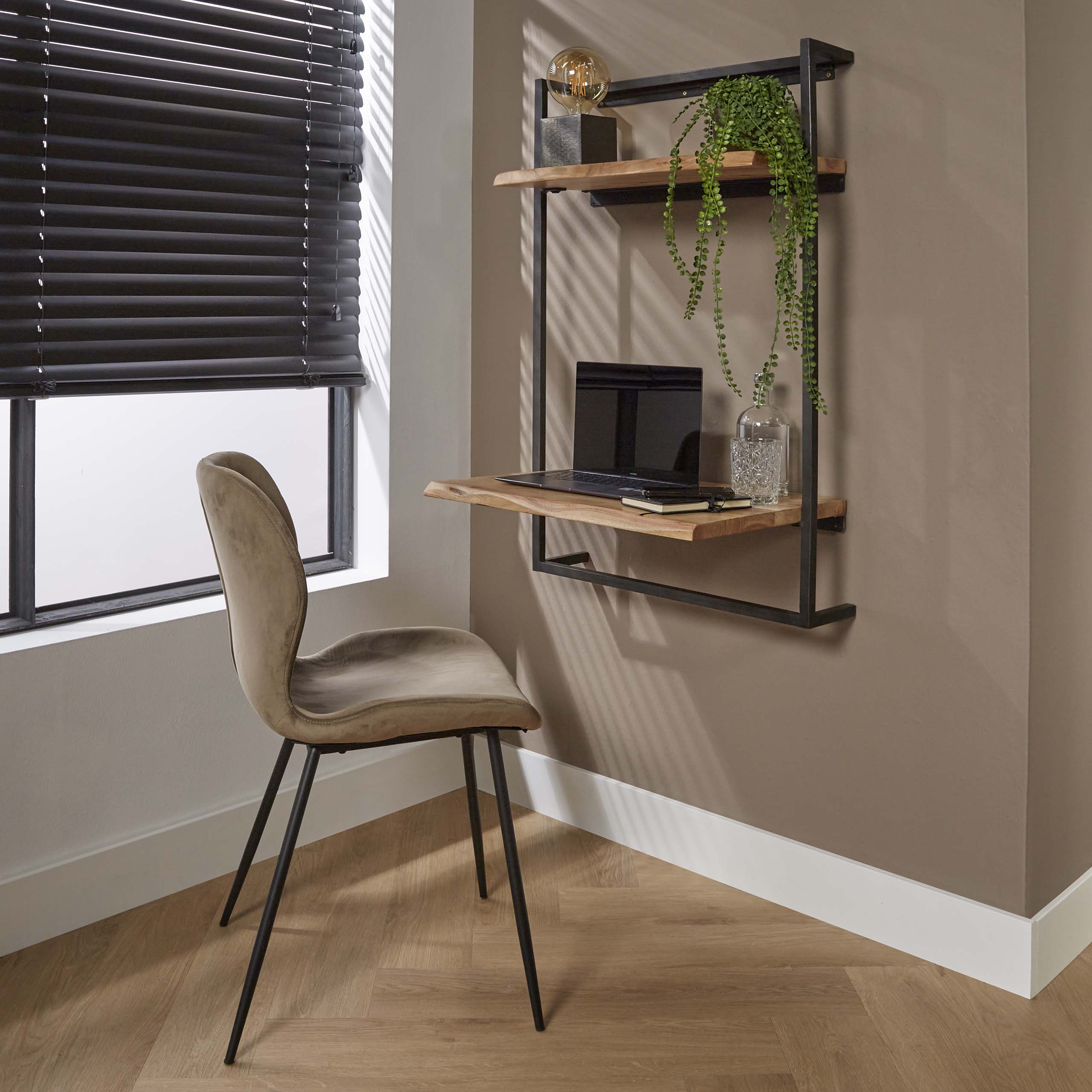 Skrivbordsluft solid / Solid akacia naturlig