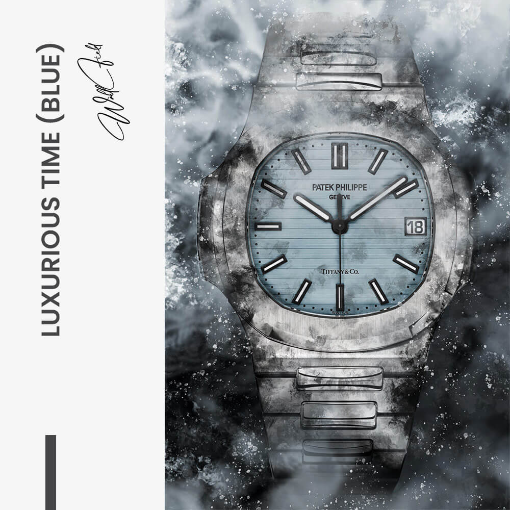 Luxurious Time (Blue) – Glass