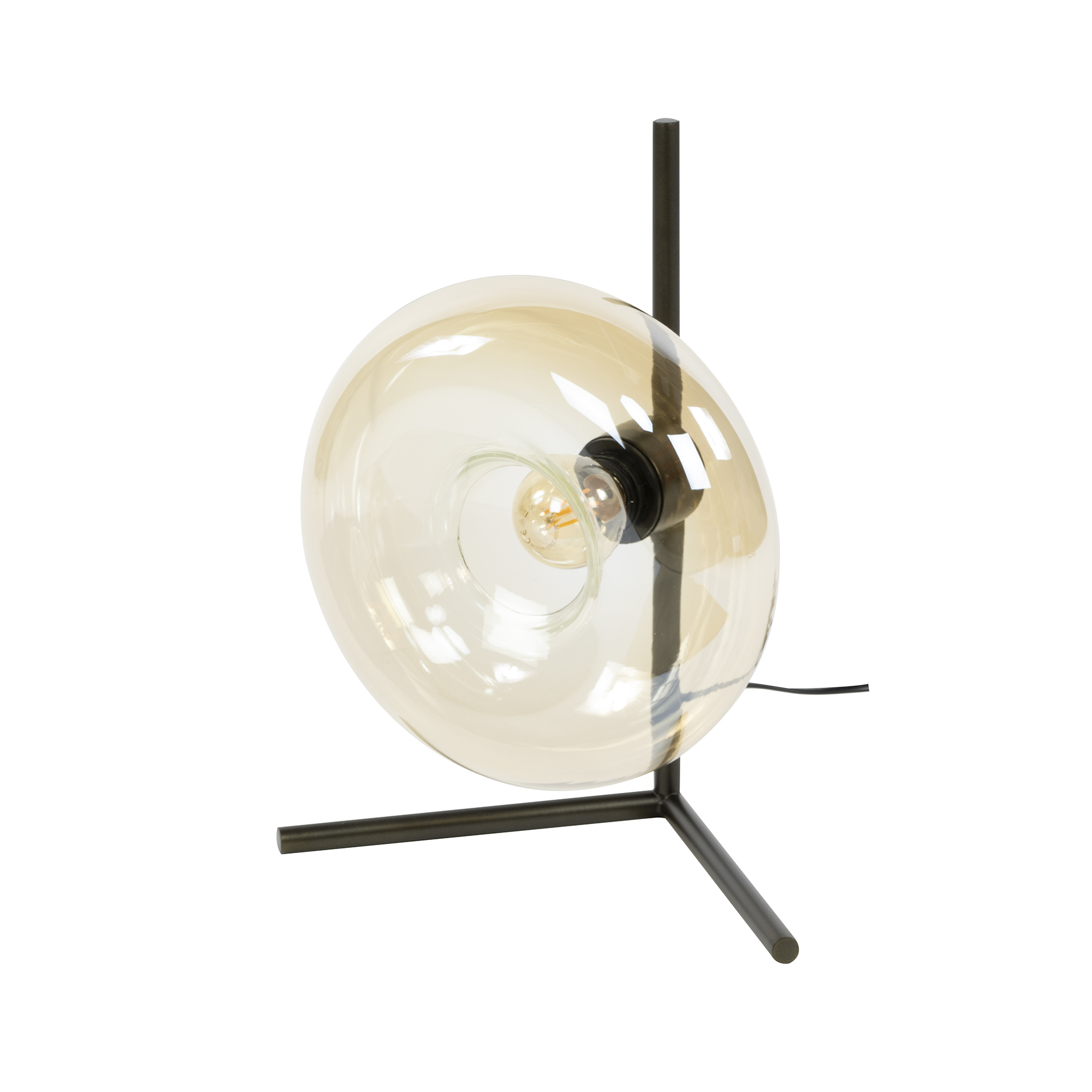 Bordslampa Soll 1-light - Bärnstensfärgad glas