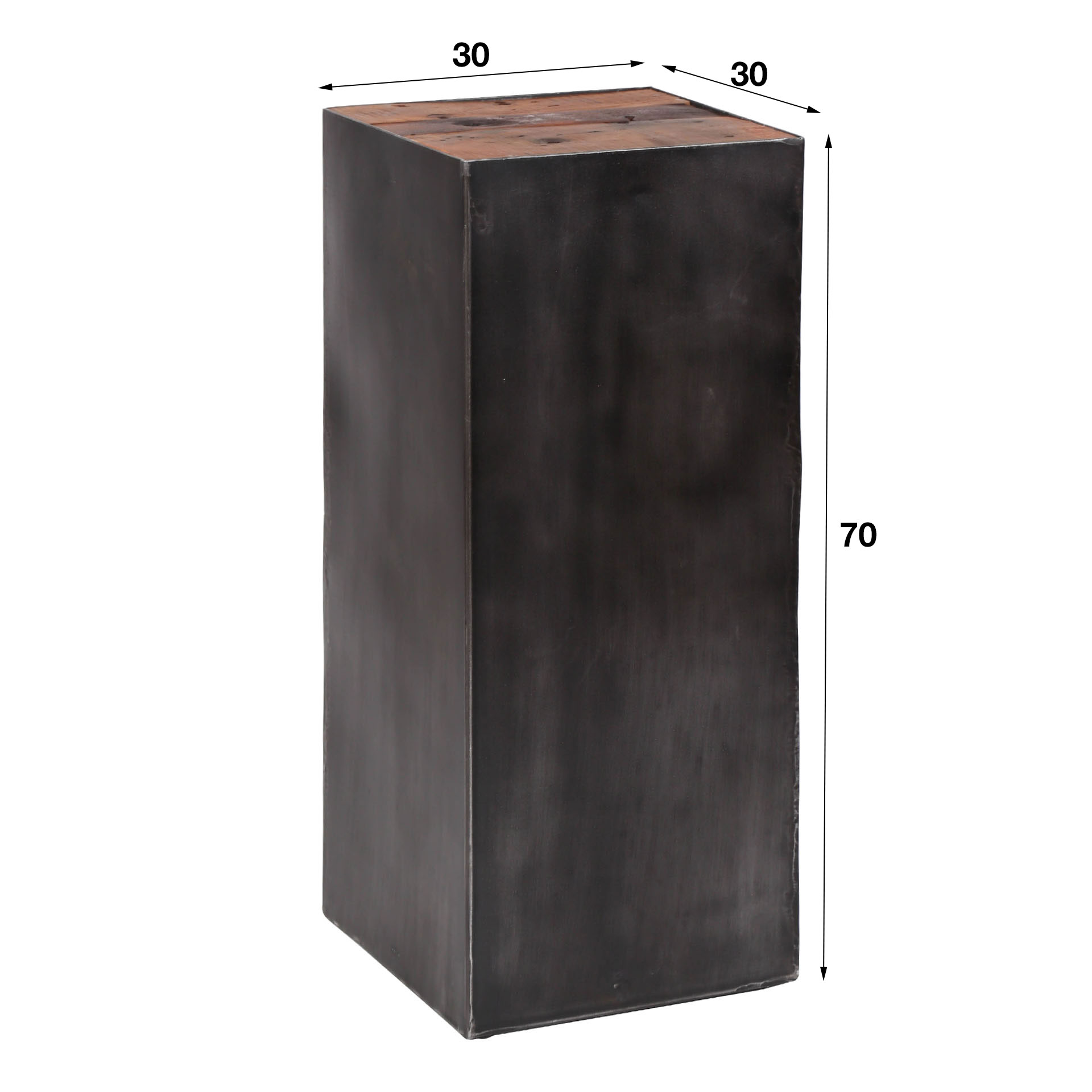 Blompelare 70 naturborste Flottstål / Robust lövträ