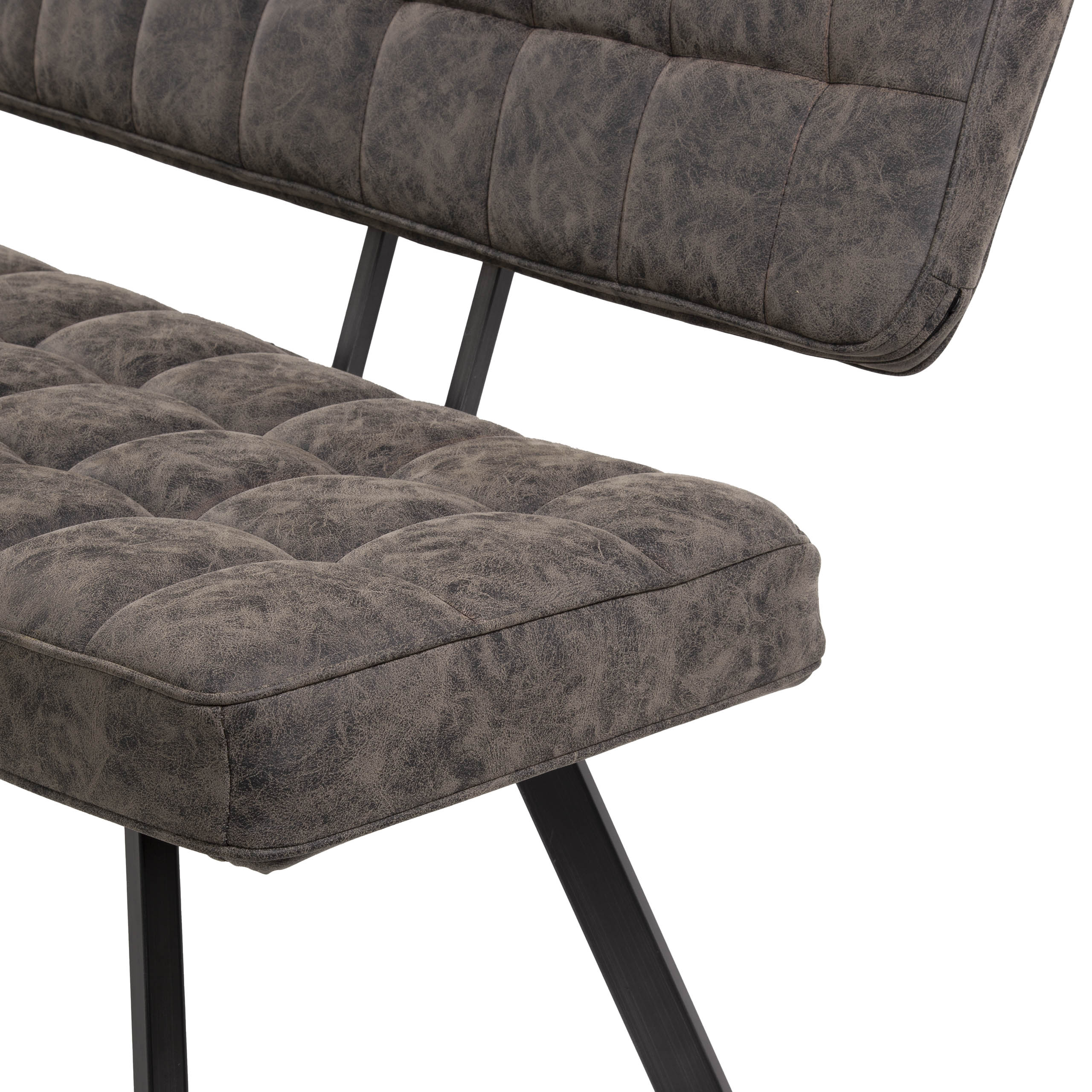 Matsoffa 180 cm - Vax PU mörkbrun