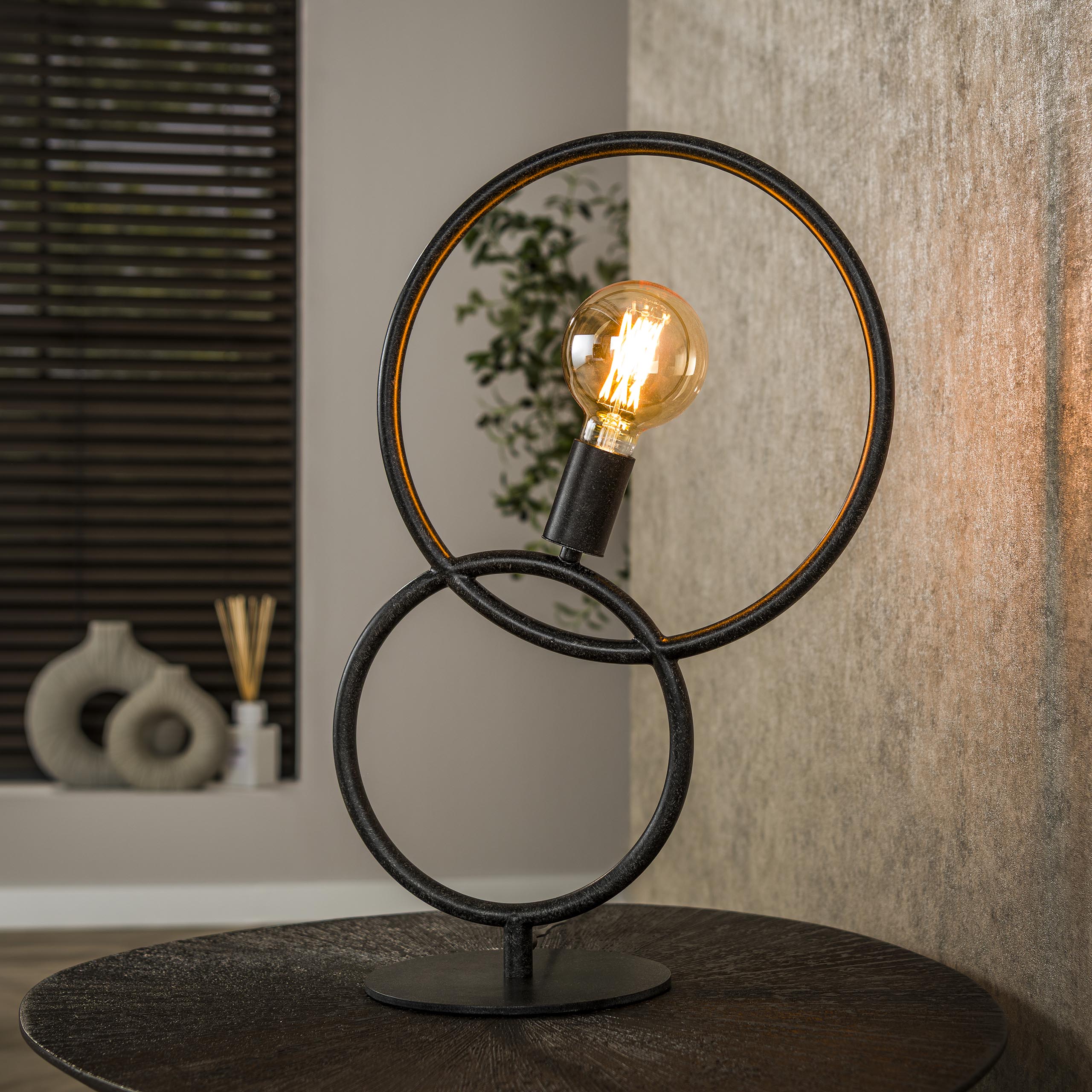 Bordslampa Loop 1-light Artic - Svart