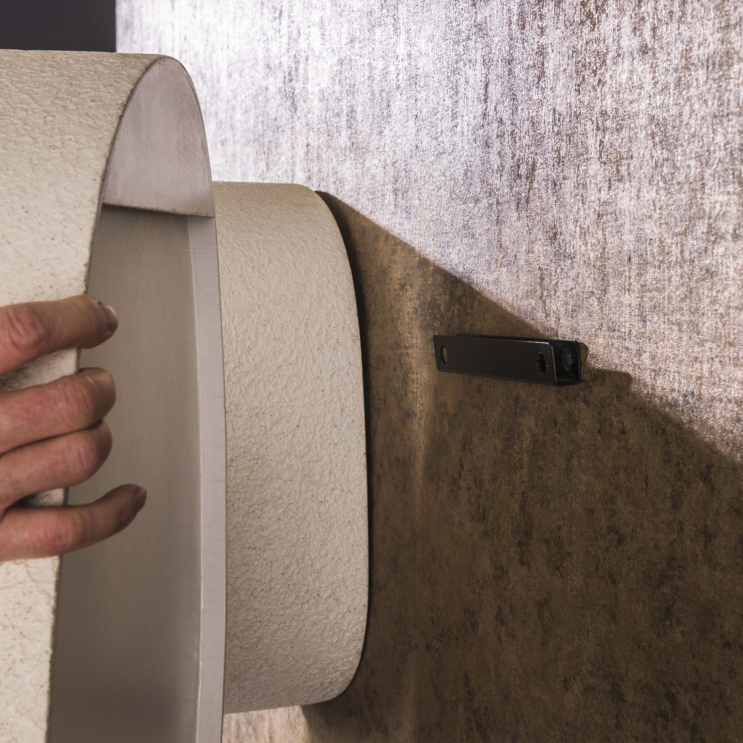 Vägghylla sten bred / Marmorkomposit