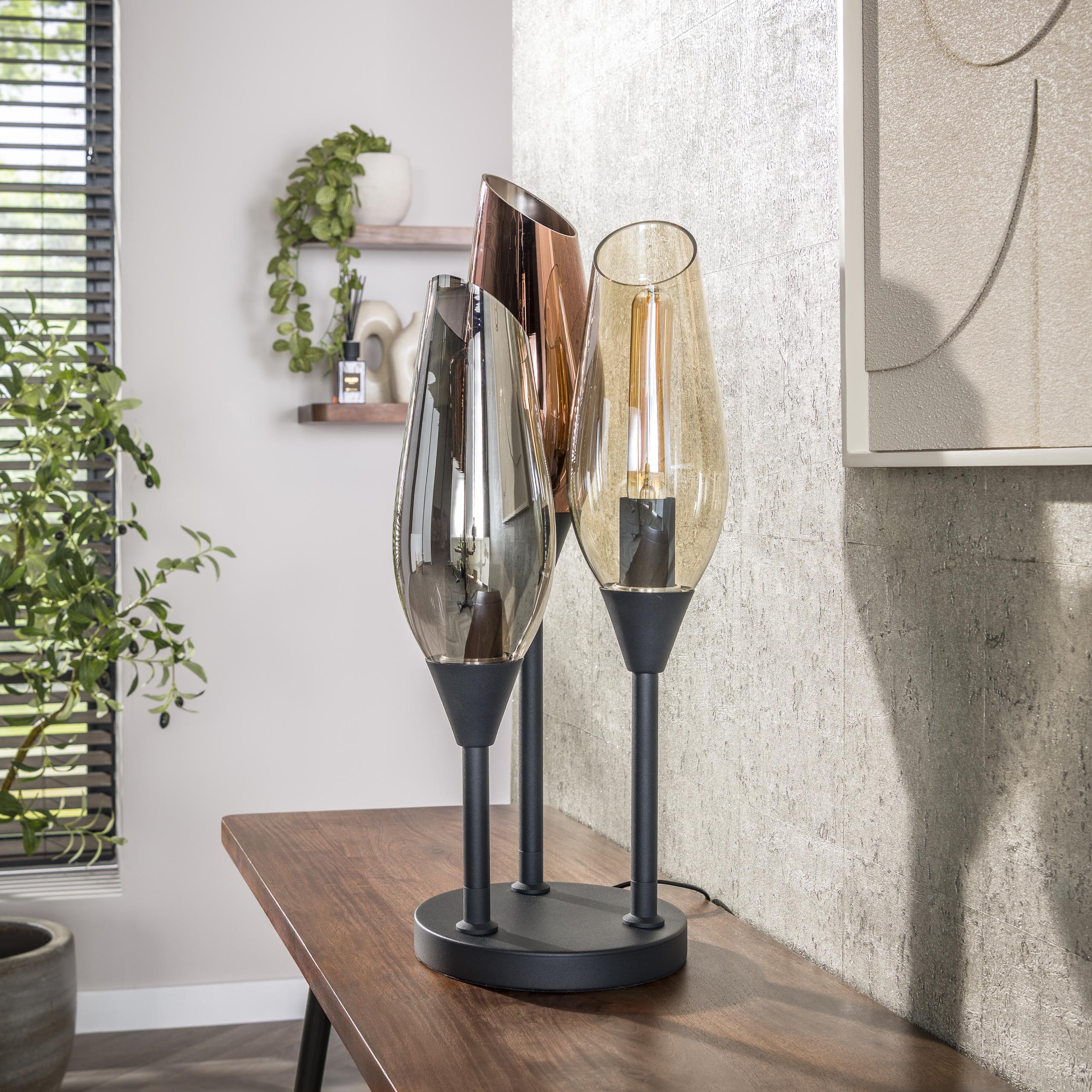 Bordslampa Cocoon 3-light - Svart