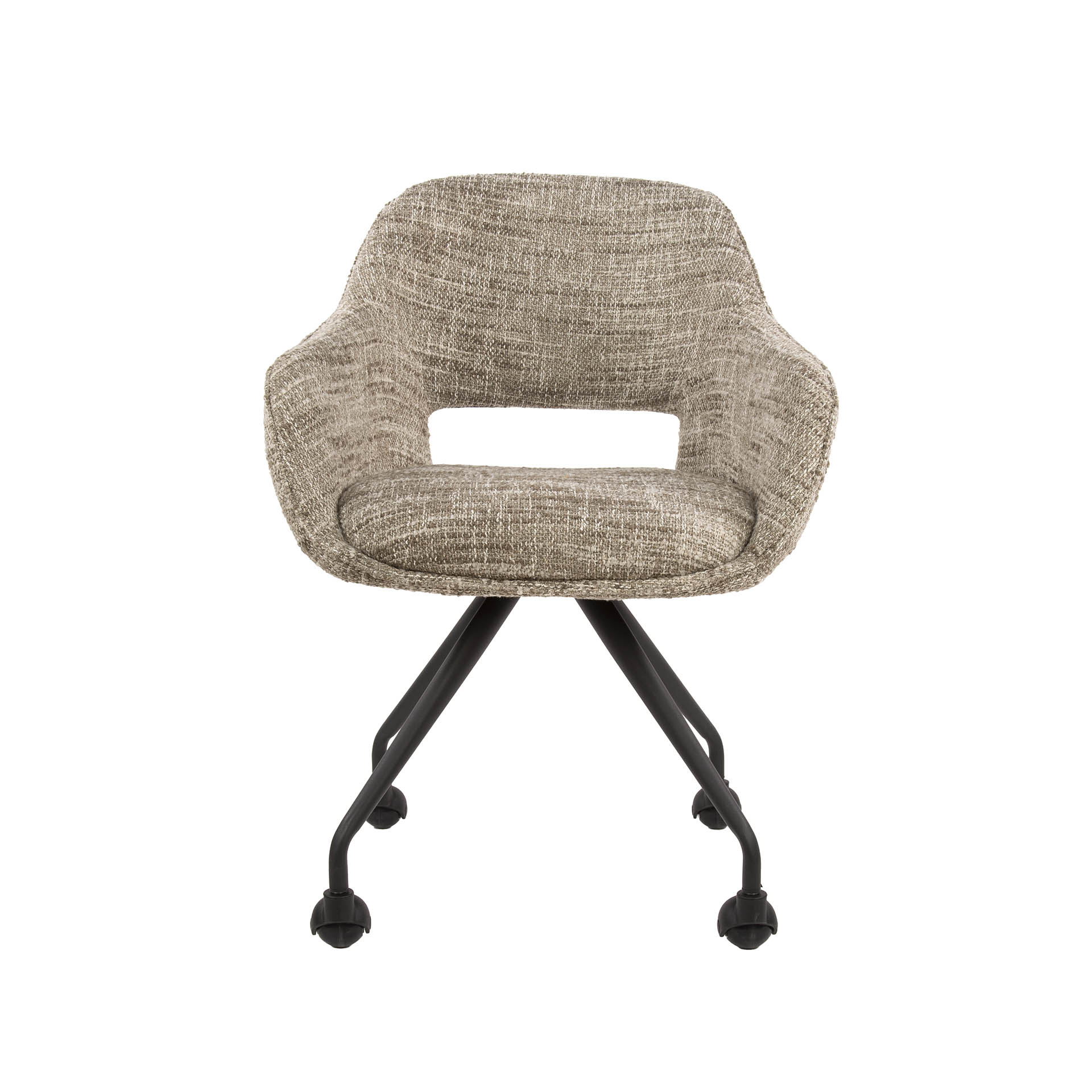 Fåtölj fjäderhjul VPE2 / Eagle sand färg