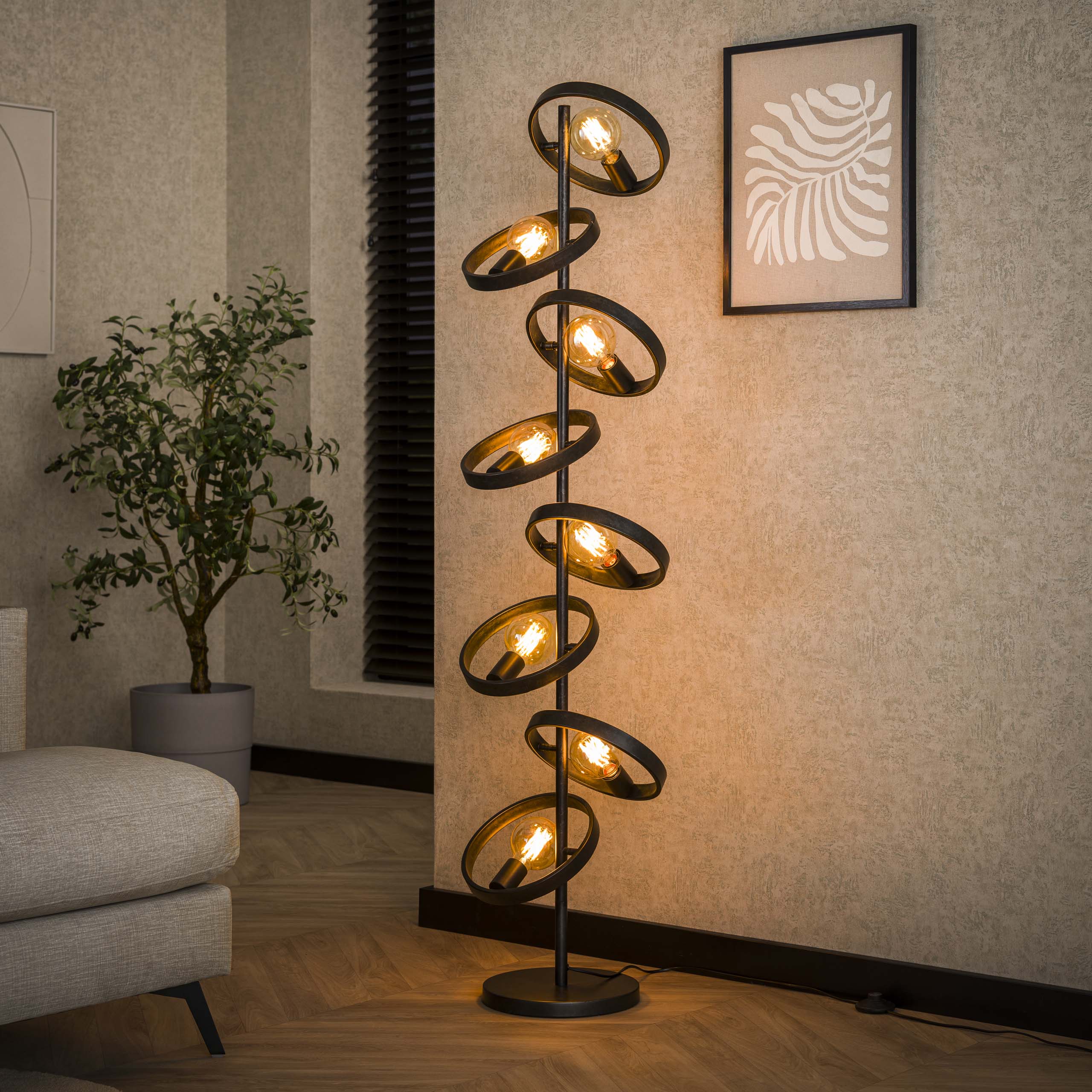 Golvlampa 8L hover / Charcoal