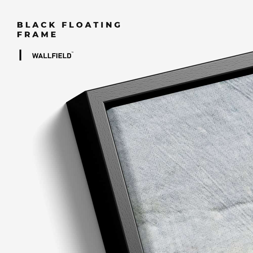 "Black,  White & Gold Abstract"