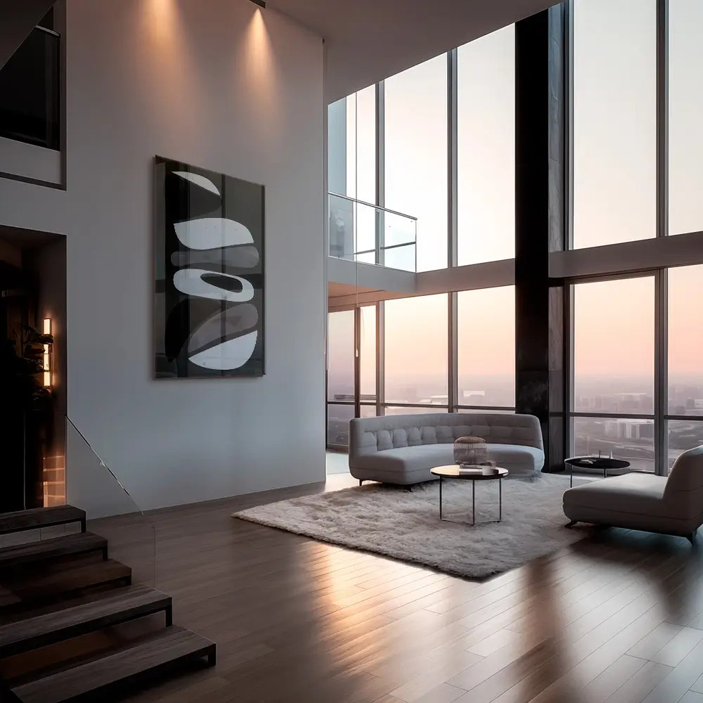 Soft Strata BW – Glass