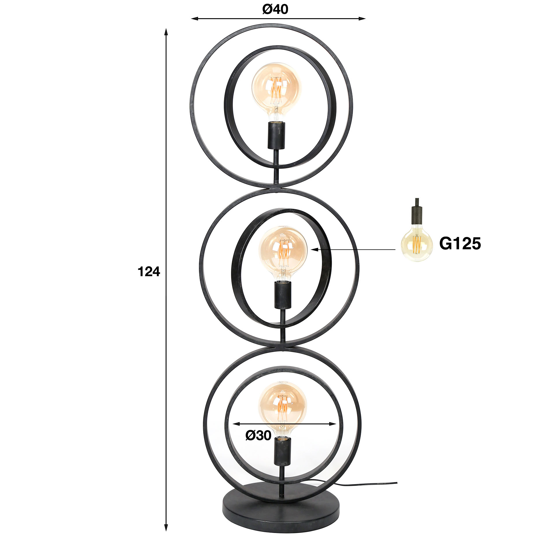 Golvlampa 3L Endless