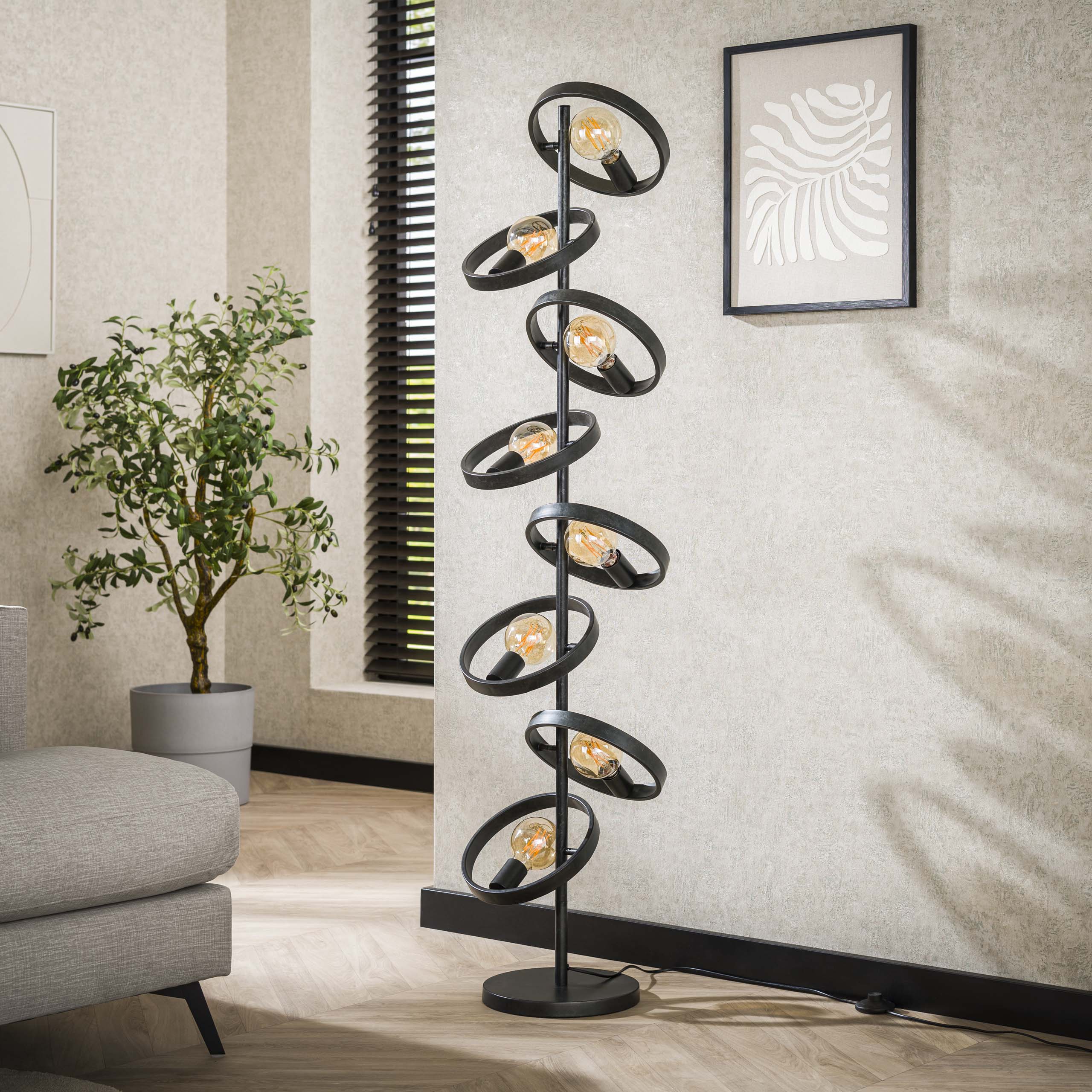 Golvlampa 8L hover / Charcoal