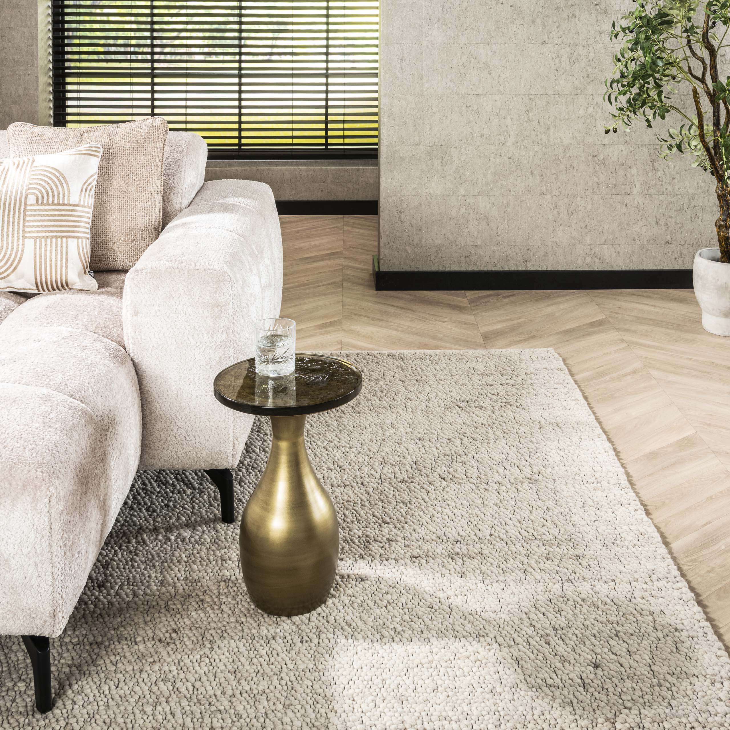 Sidobord Eclipse Drop S - Antikt guld