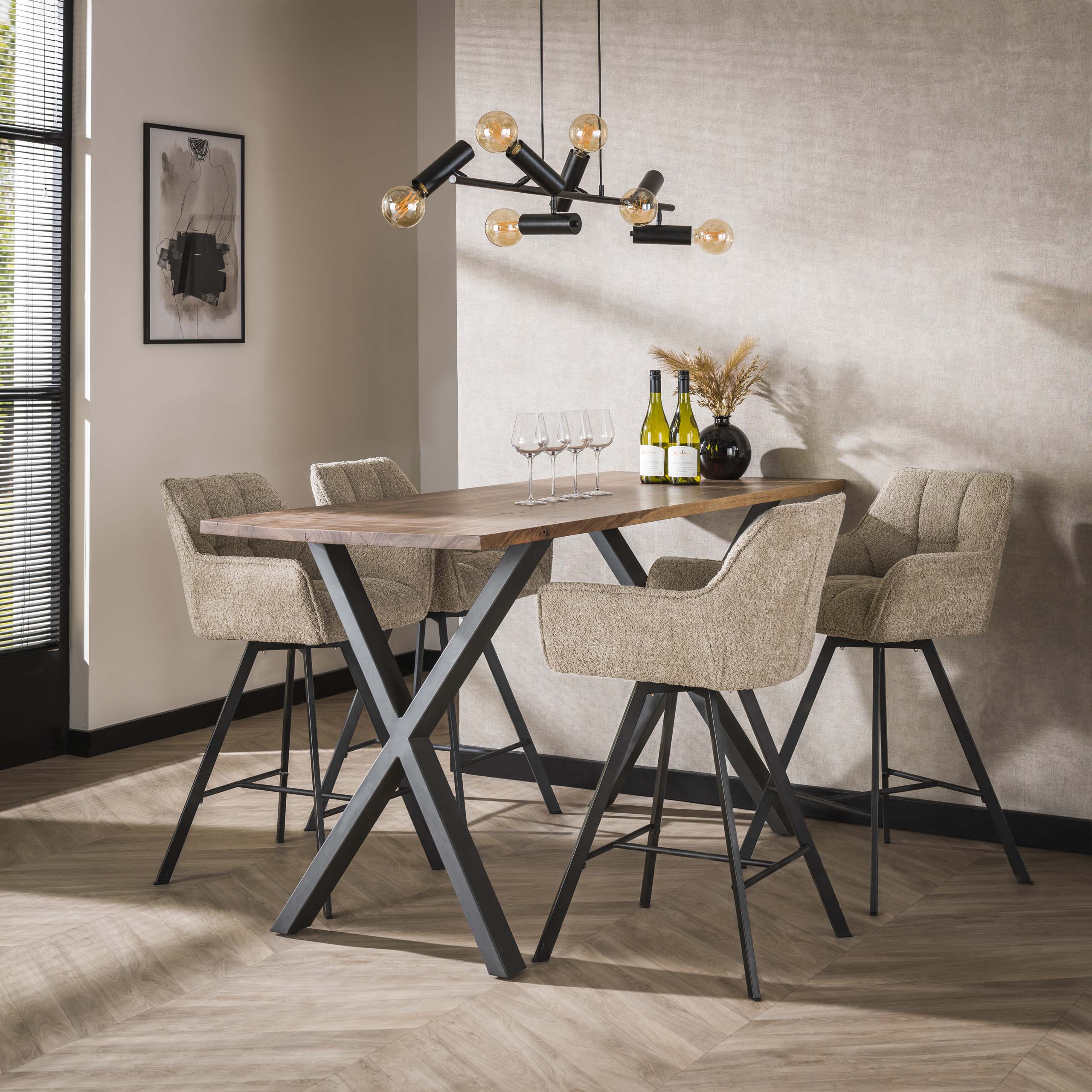 Barstolsgaller roterbart. VPE2 / Boucle sand färg