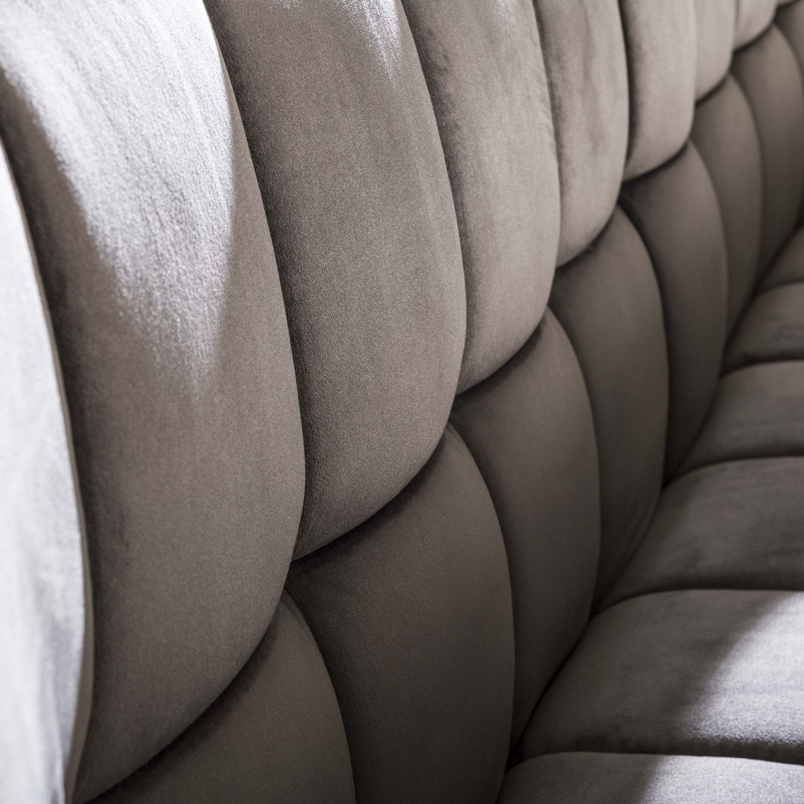 Matsoffa rutnät / Antracit sammet