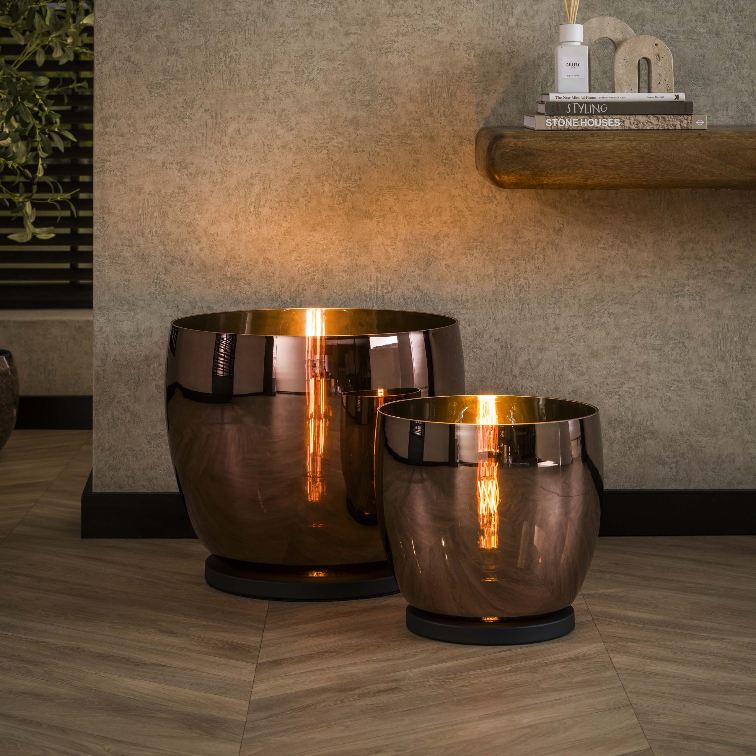 Golvlampa UP XXL 1-ljus - kopparglas