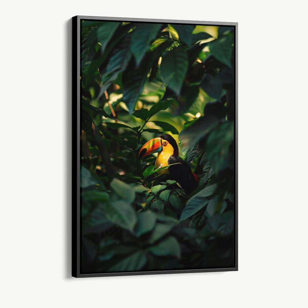 "Tucan between the Leaves"