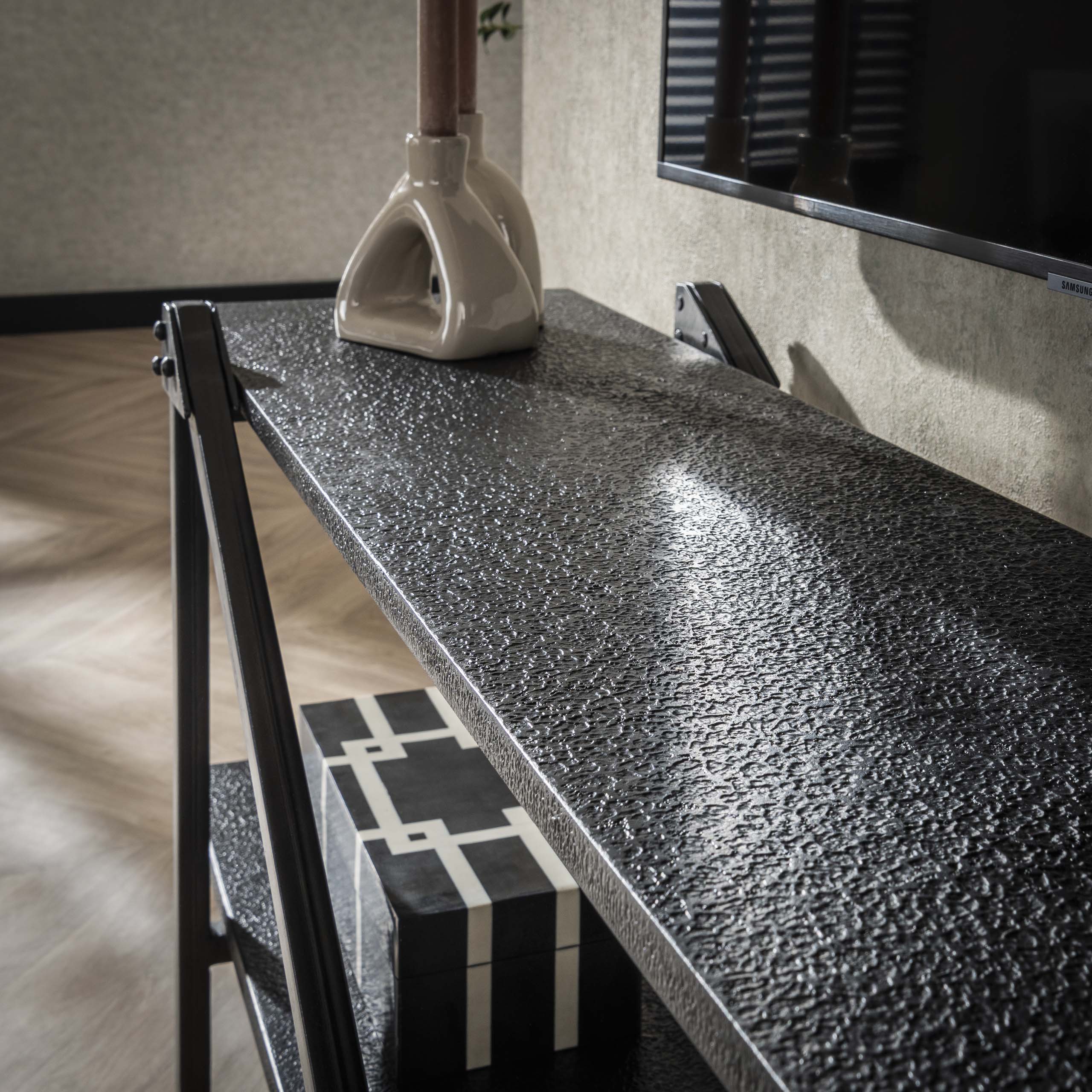 TV-skåp Piega 140 cm - Grå