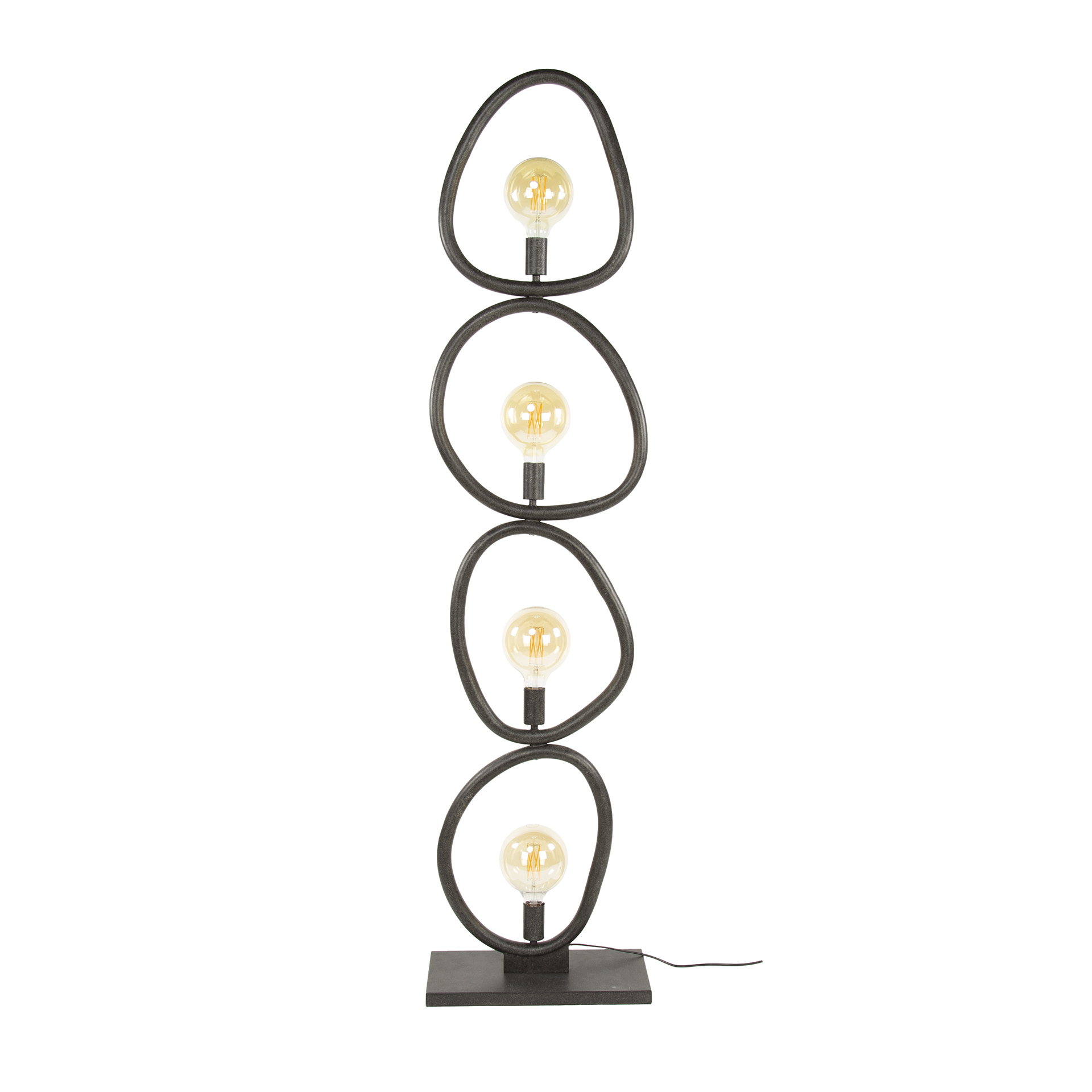 Golvlampa Pebble 4-light - Artic svart