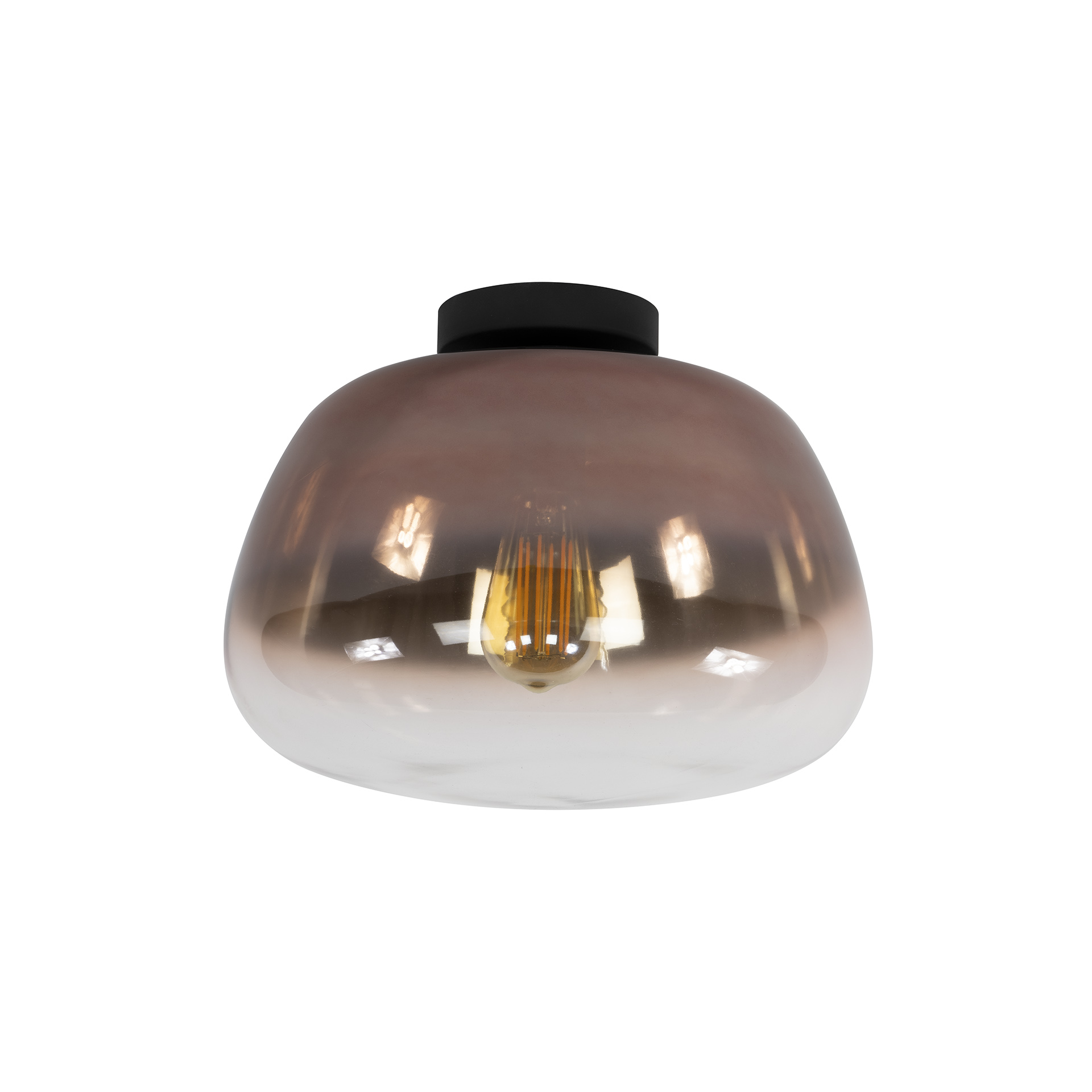 Taklampa Pulse Shaded 1-ljus - kopparglas