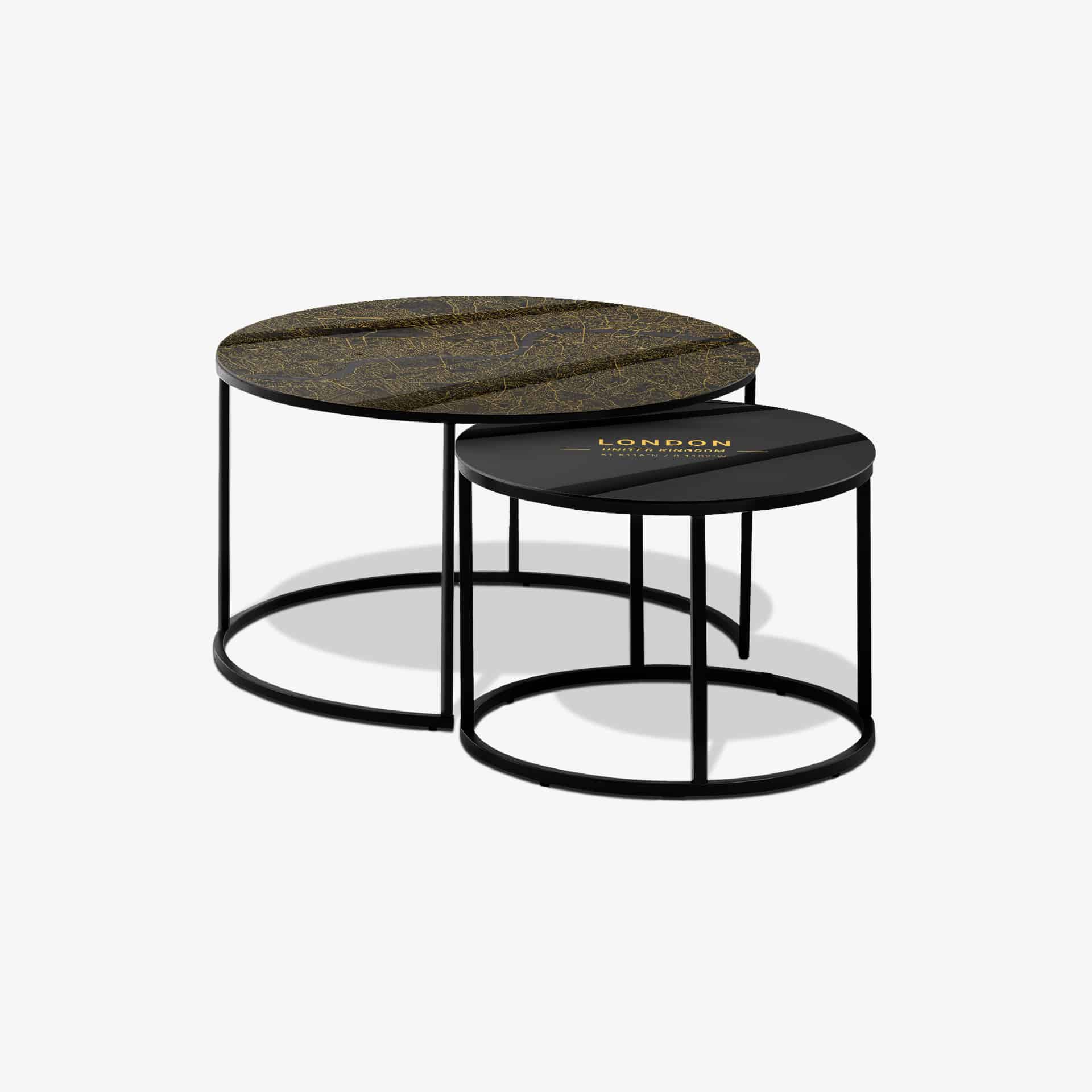 Soffbord Svart - London Gold