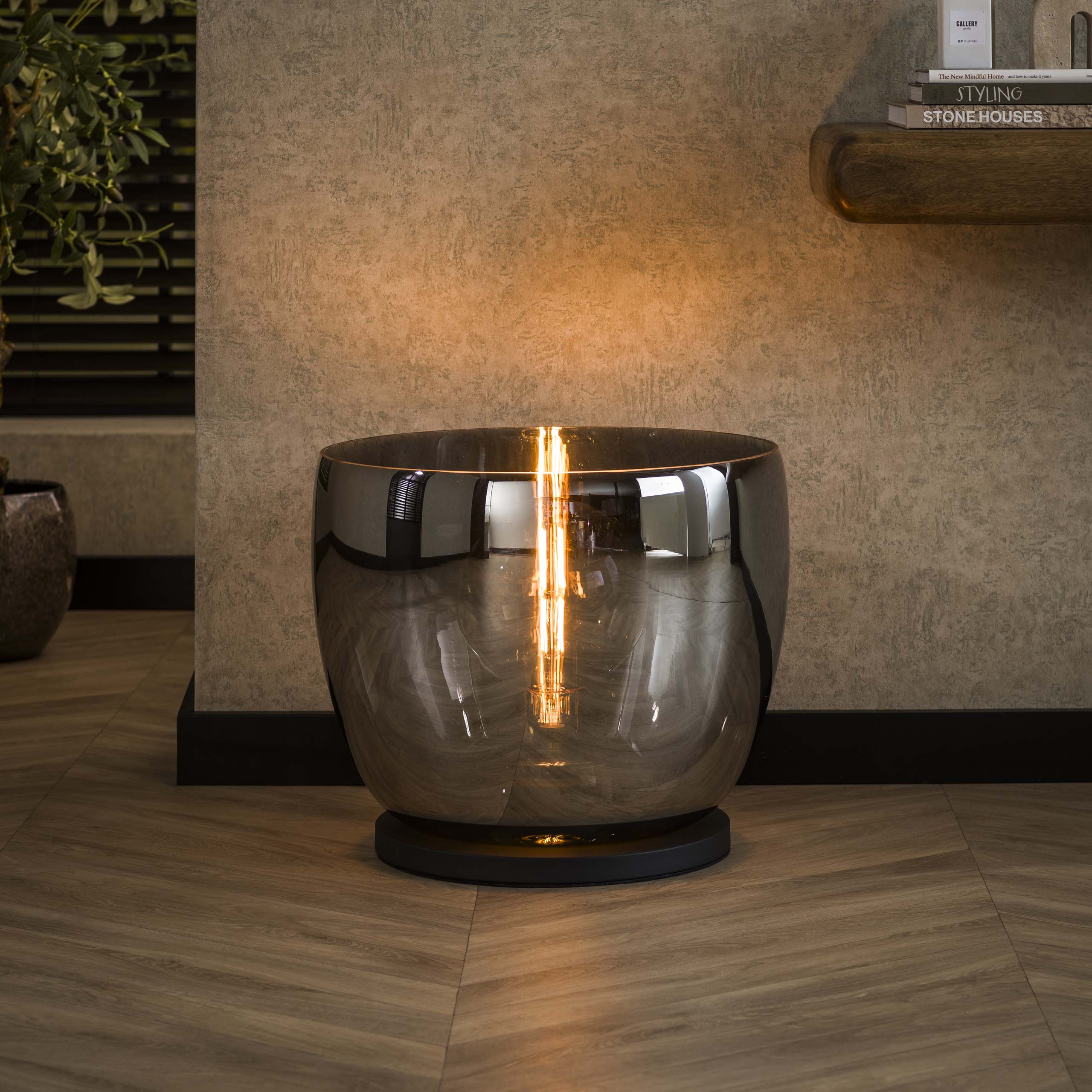 Golvlampa UP XXL 1-light - Rökgrått glas