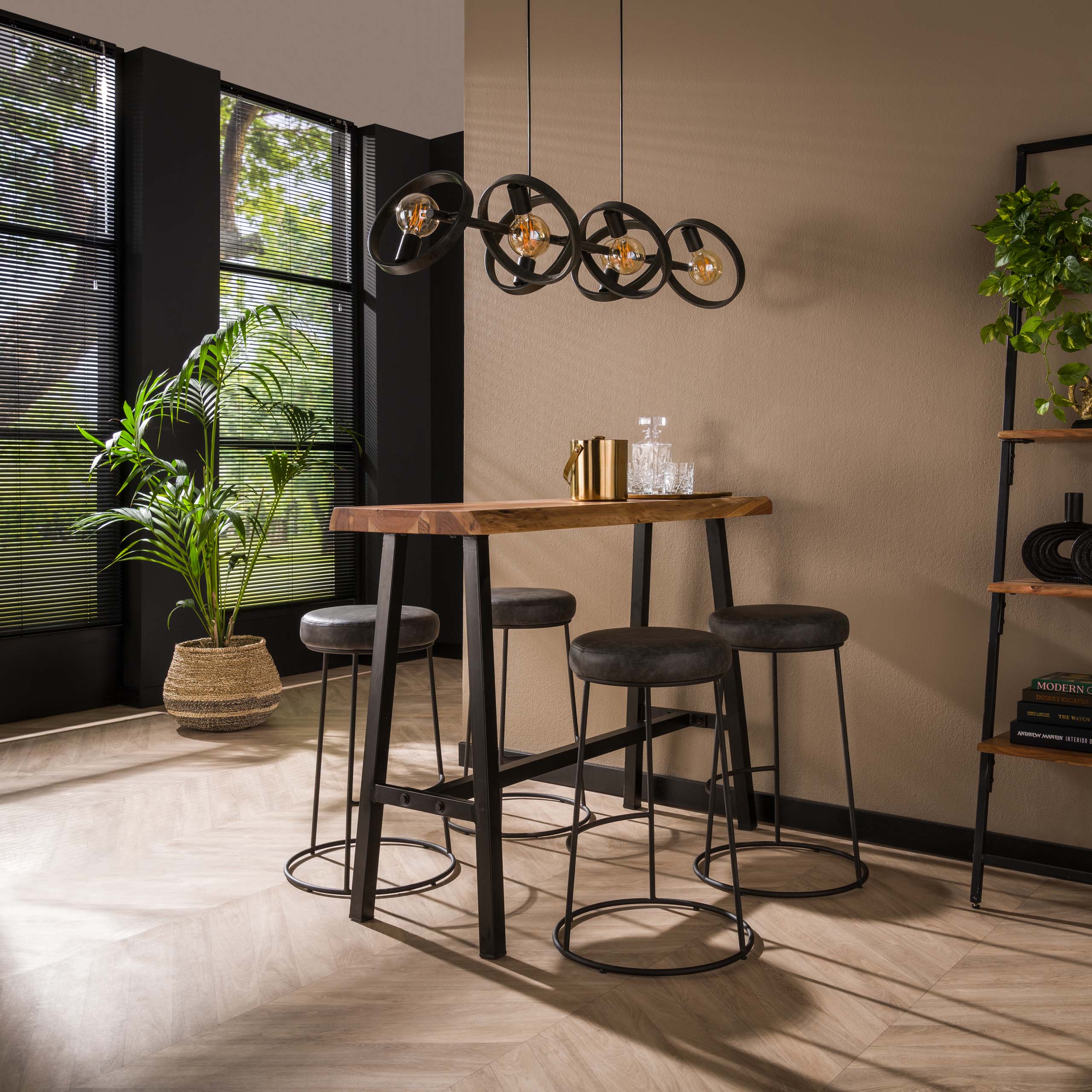 Barbord Live Edge 125 cm - Solid akacia