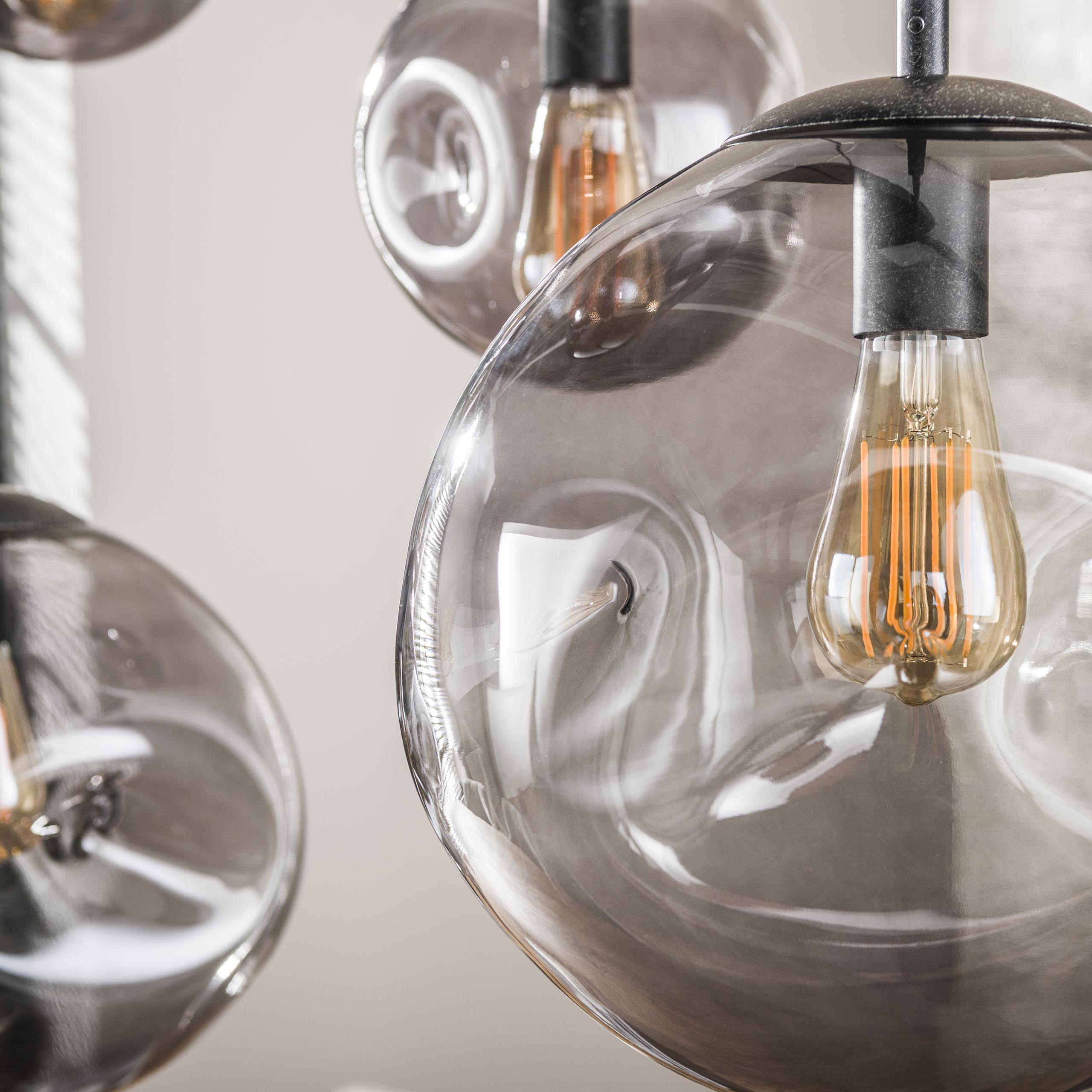 Hänglampa Stellar Black 6-light - Artic black