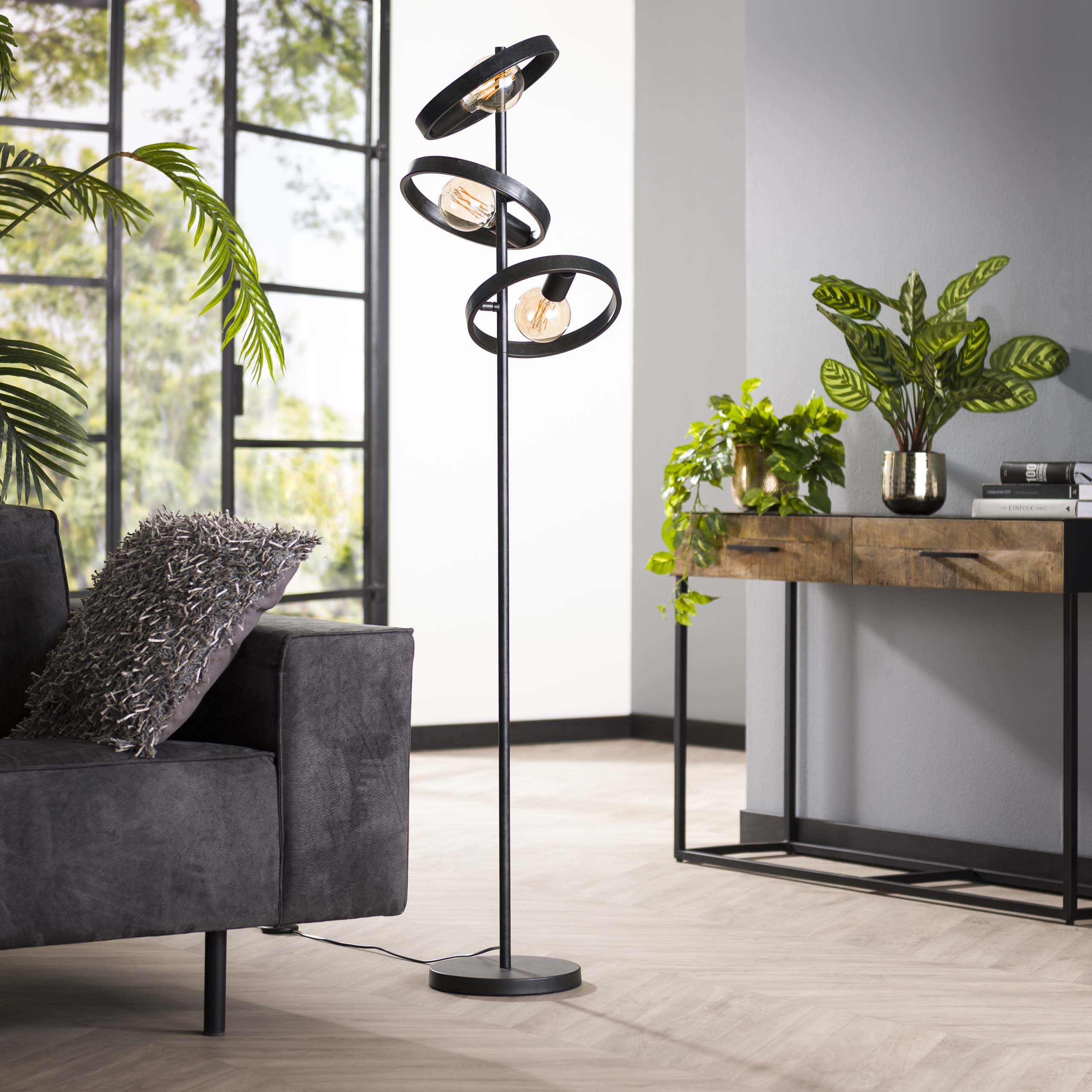 Golvlampa 3L hover / Charcoal