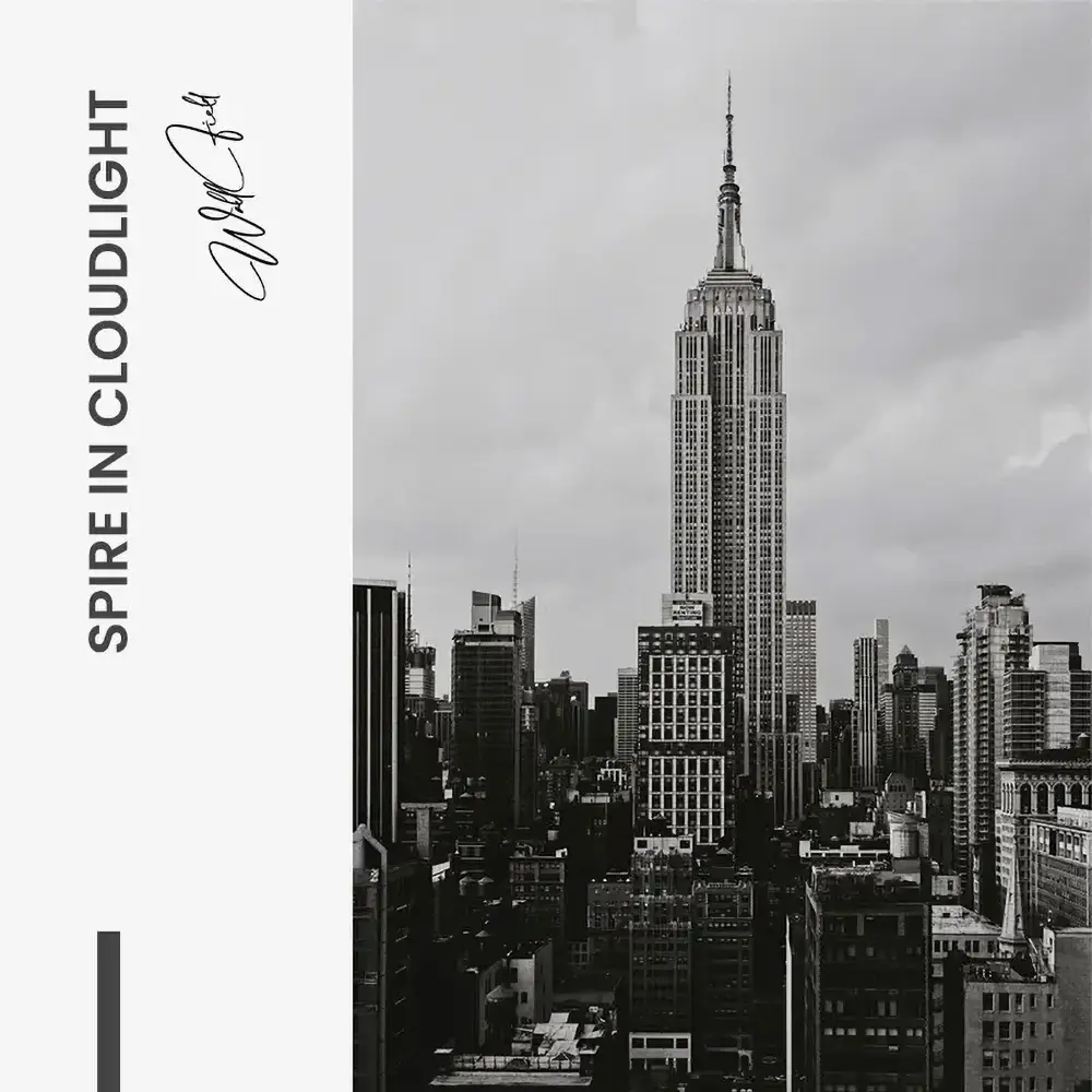 Spire in Cloudlight – Glass