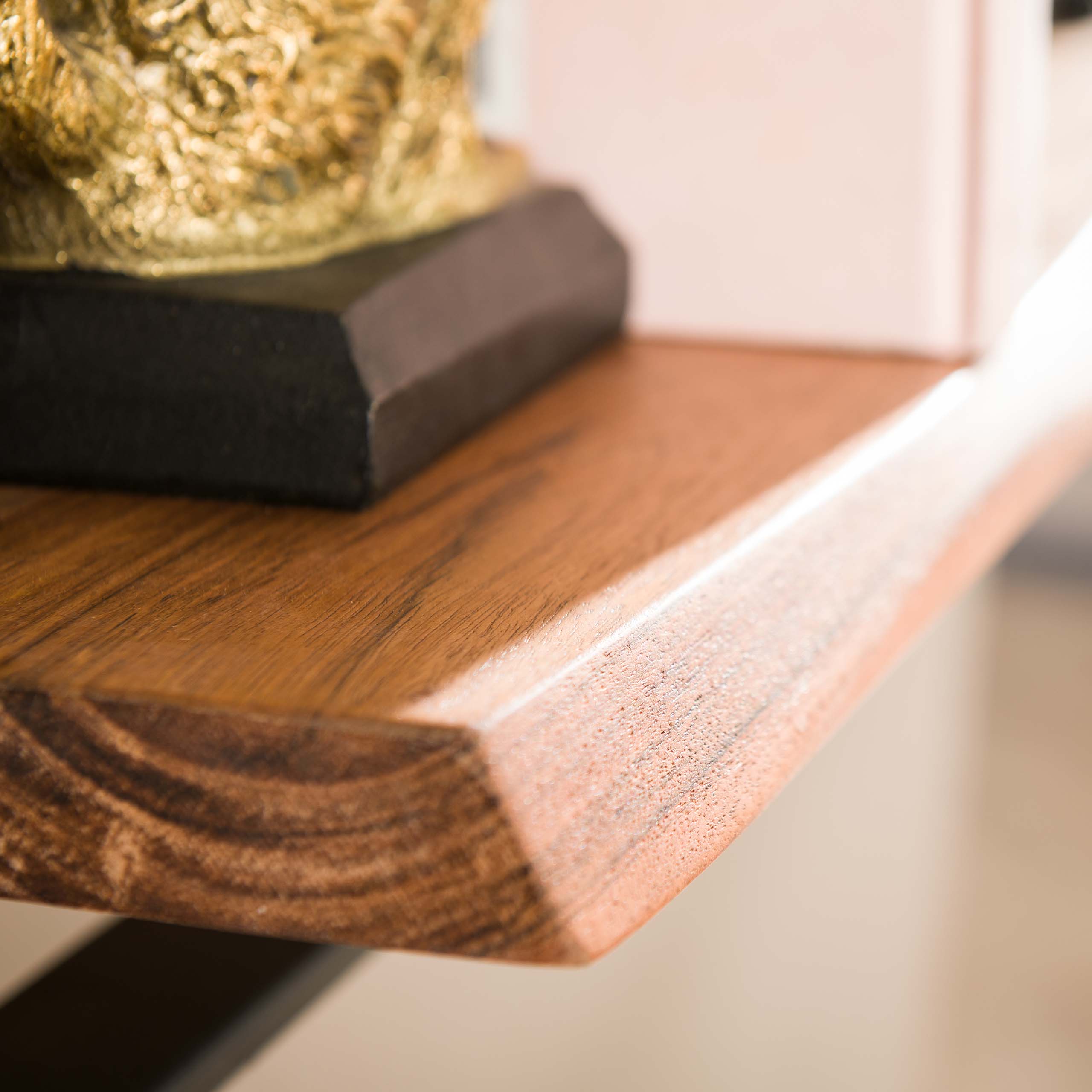 Vägghylla Lean set om 3 - Solid akacia