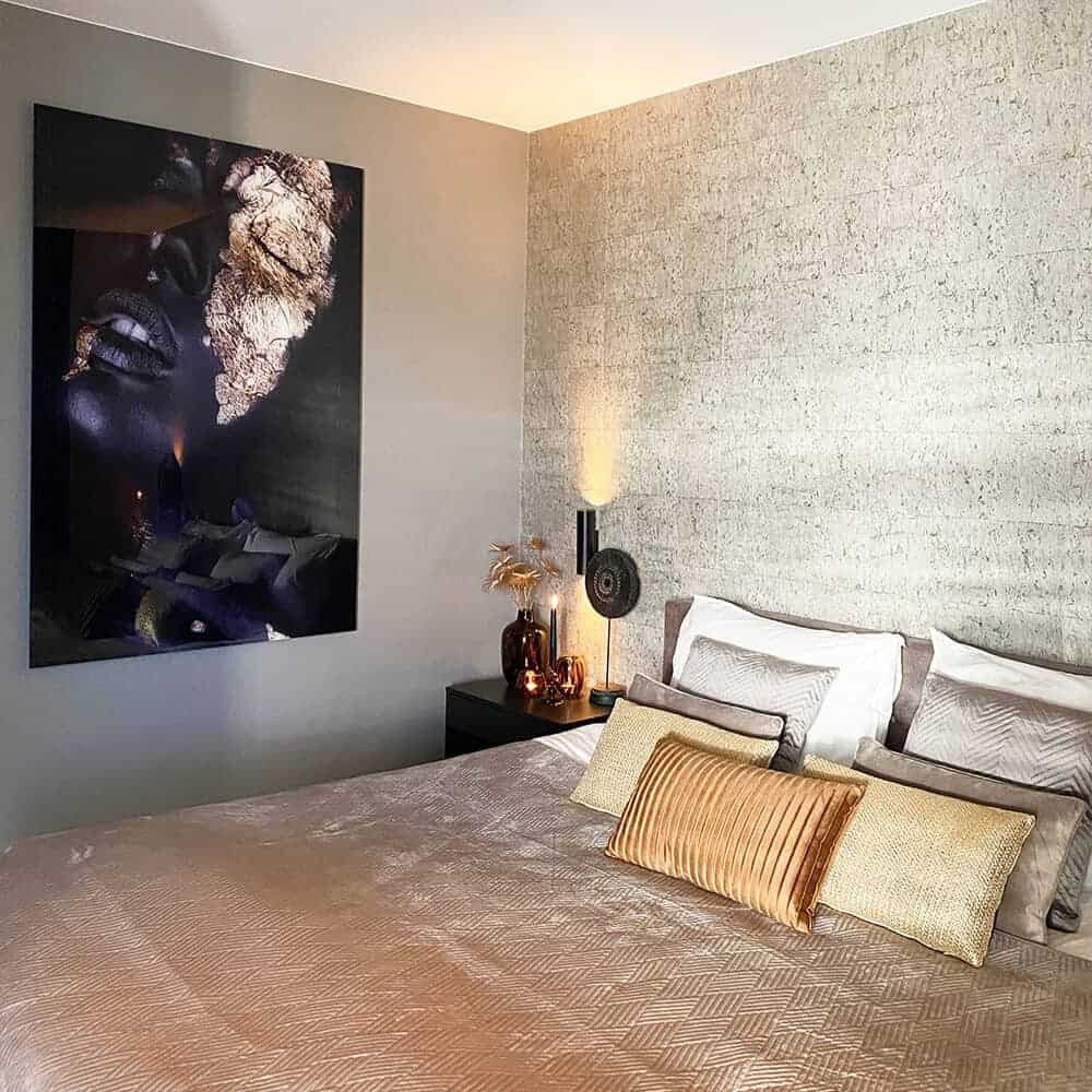 Svart & Guld Målning