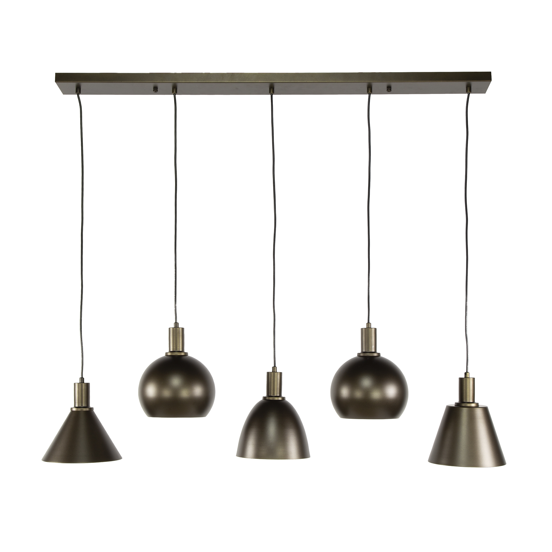 Hänglampa Metallo 5-light - Sienna brun