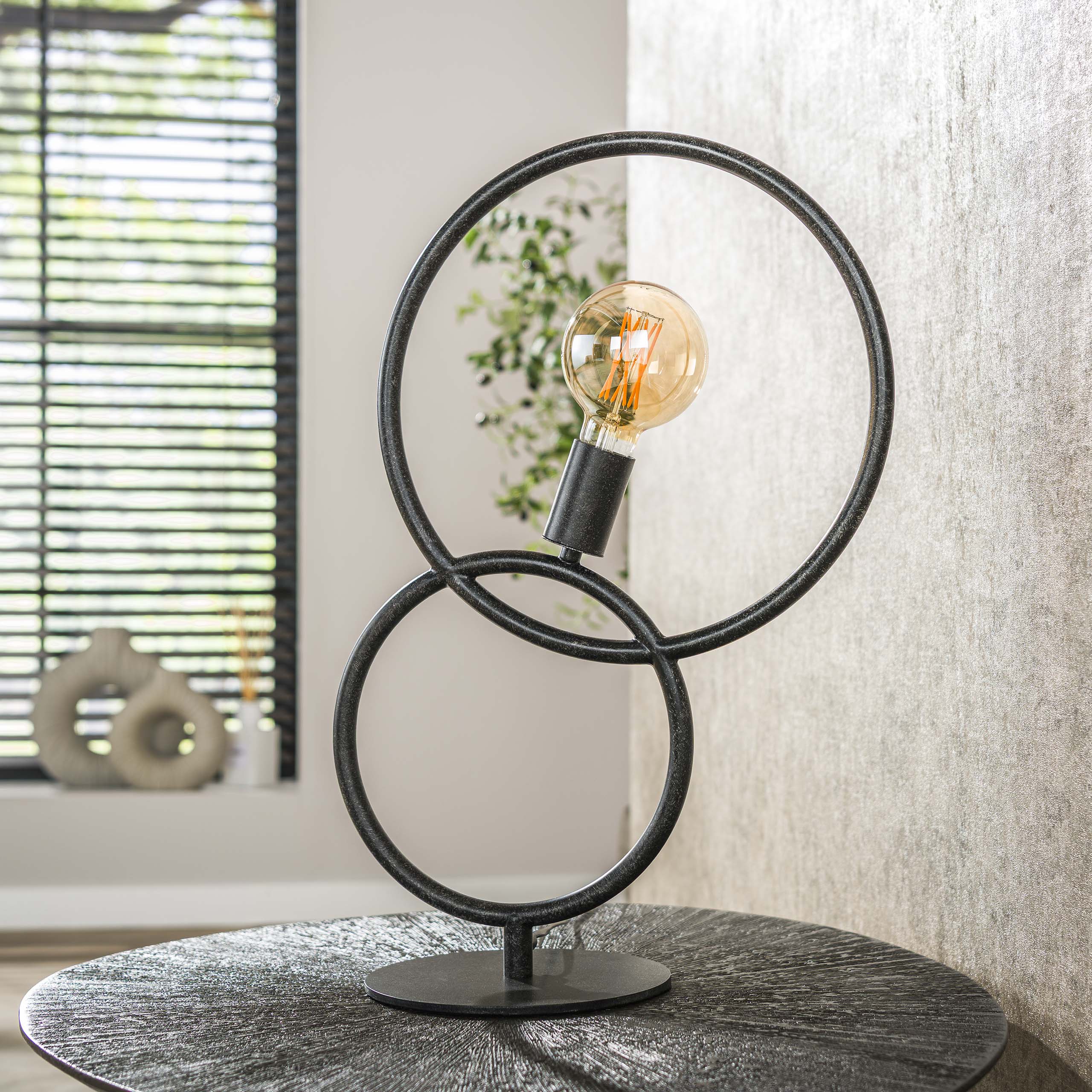 Bordslampa Loop 1-light Artic - Svart