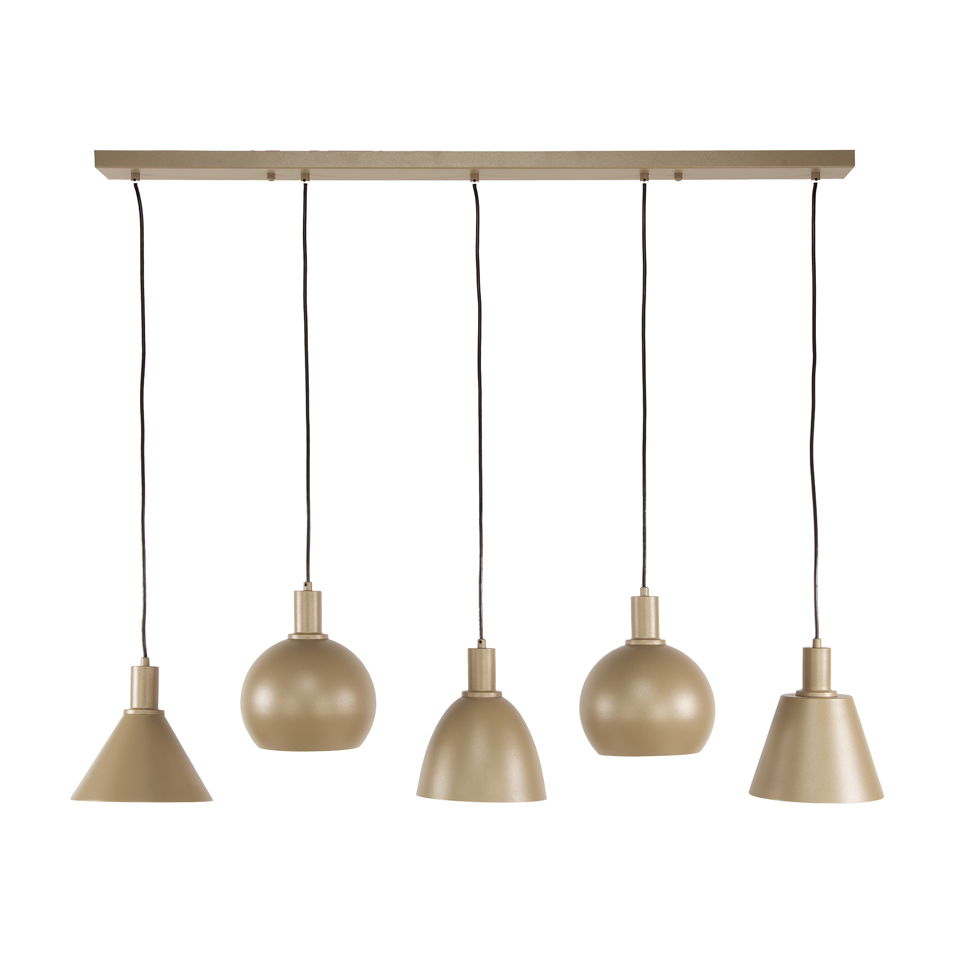 Hänglampa Metallo 5-light - Beige