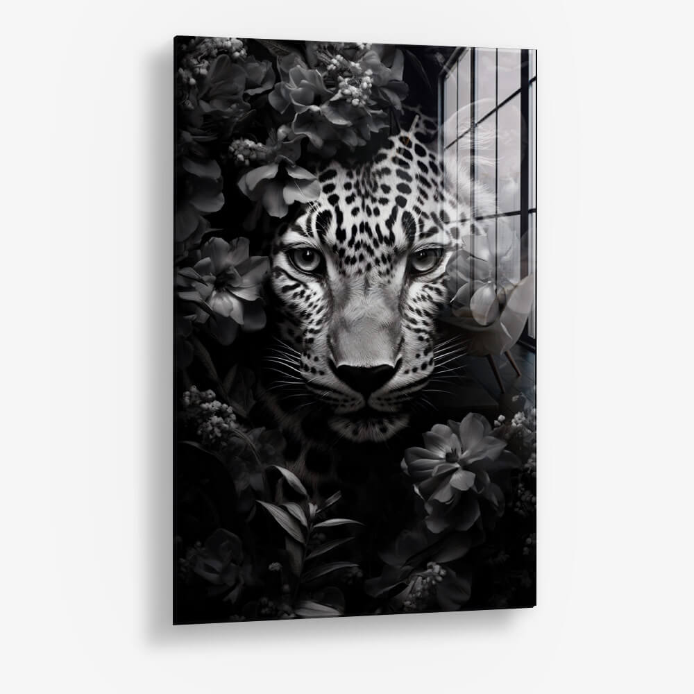 Flower Leopard – Glass