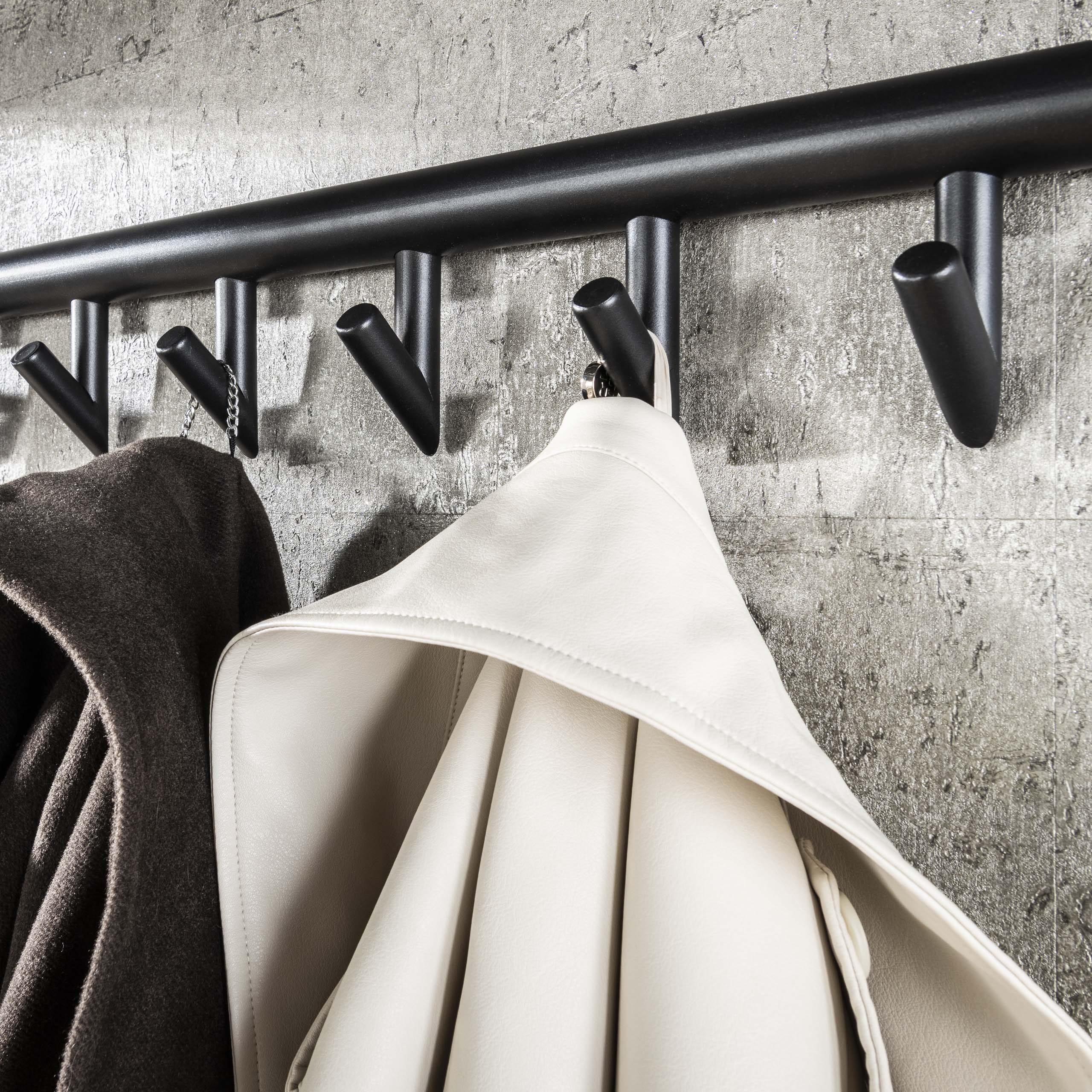 Klädhängare Tenaro spö & hatthylla 10 krokar - grafit