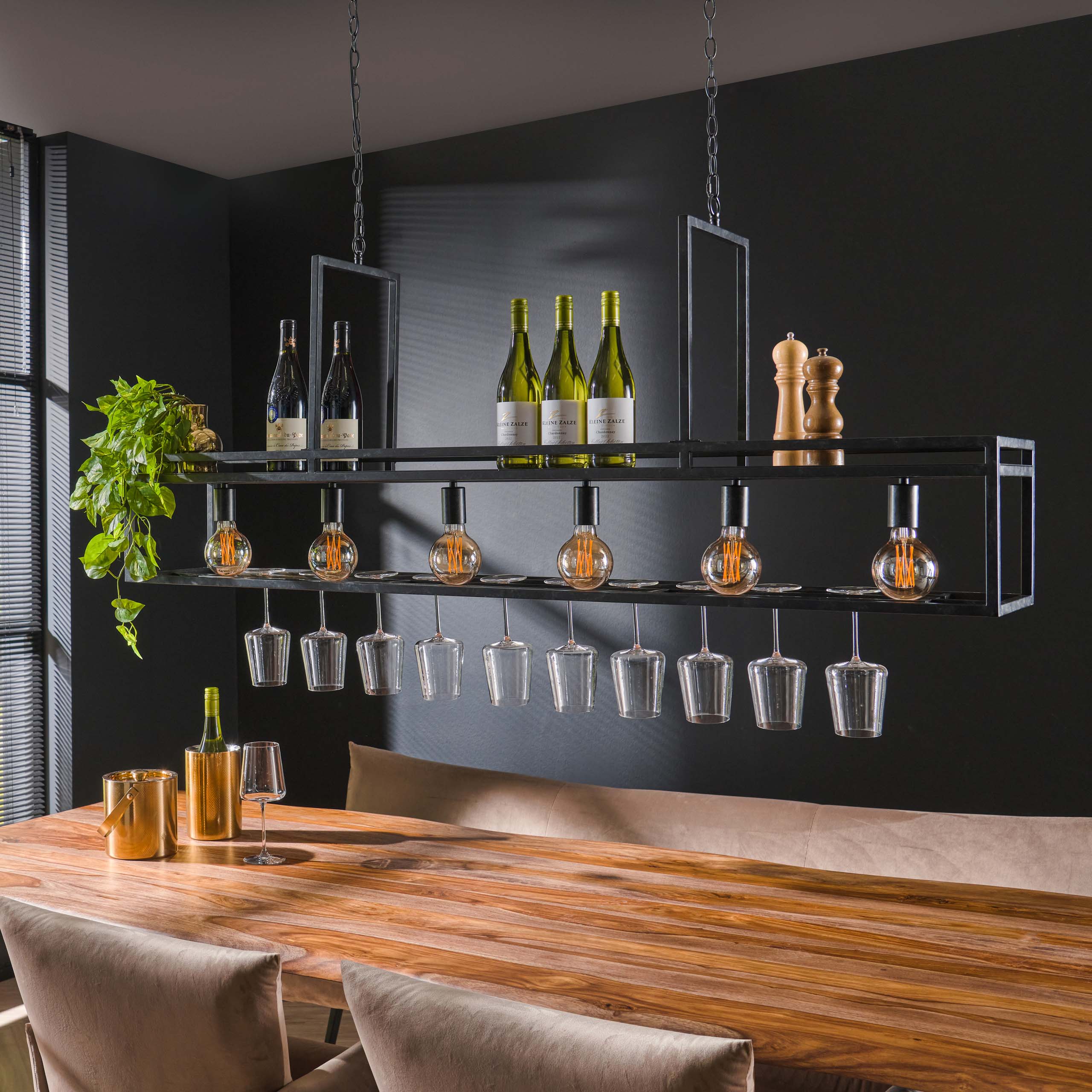 Hänglampa 6L dekorera / Kol