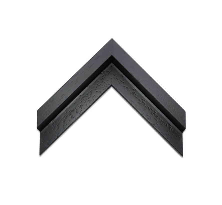 Svävande ram - Svart (Glasschilderij)