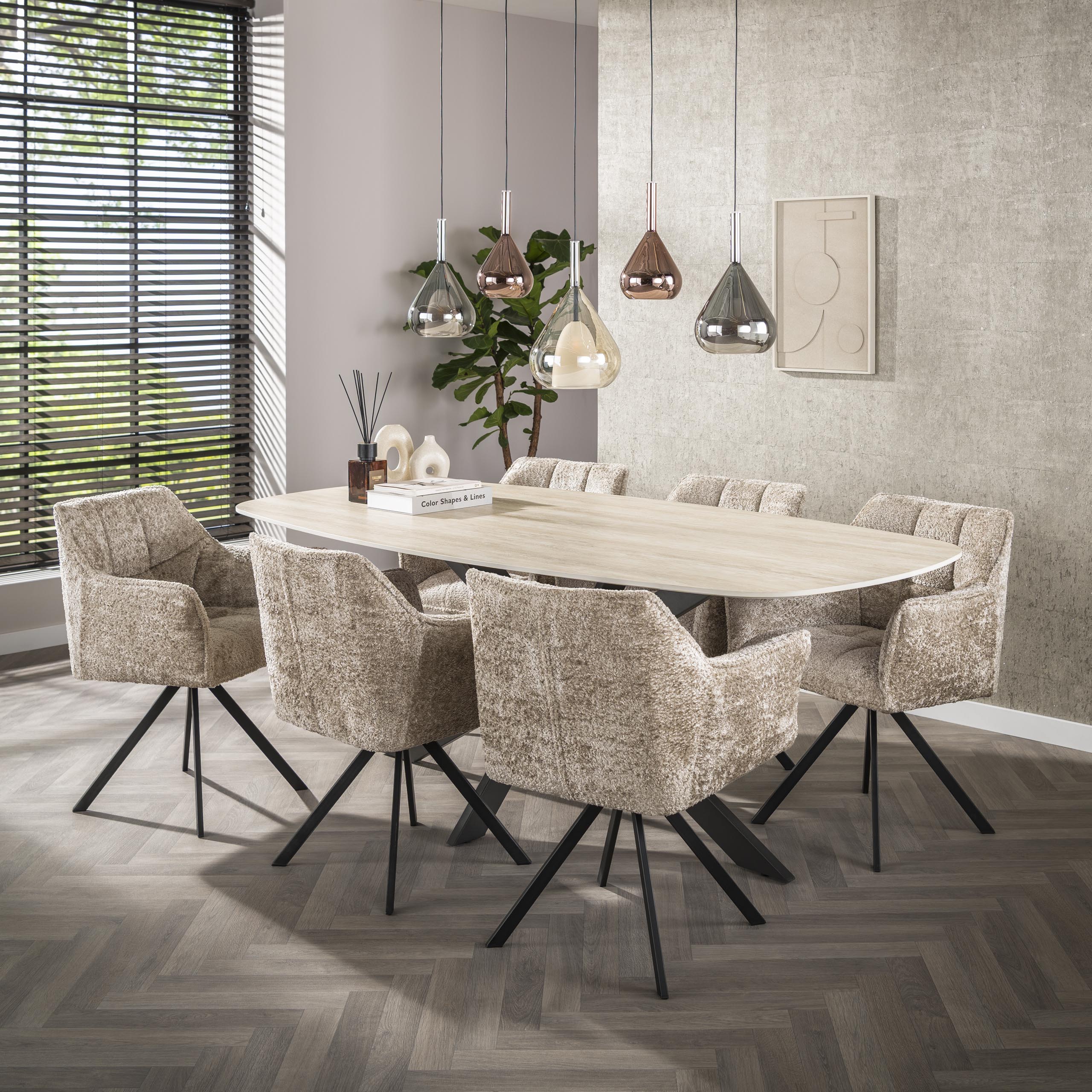 Hänglampa Wings 5-light - Svart