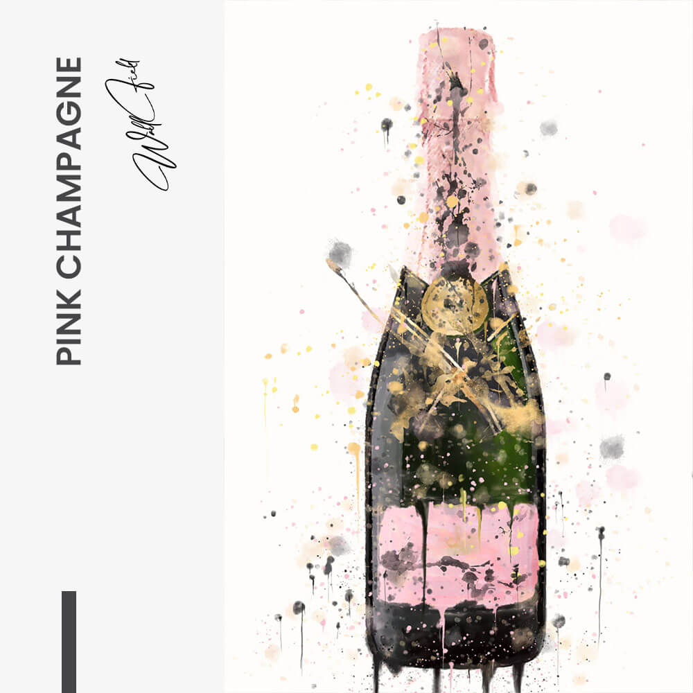 Pink Champagne - Glas