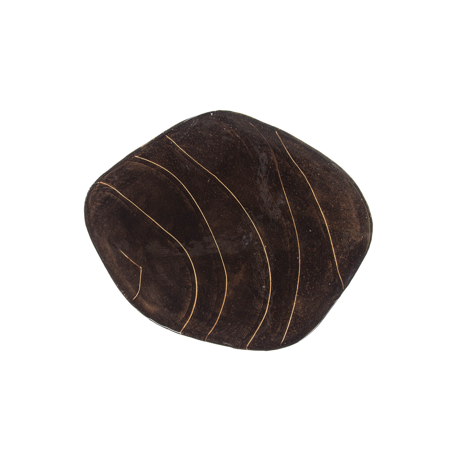 Sidobord Eclipse low - Antik koppar